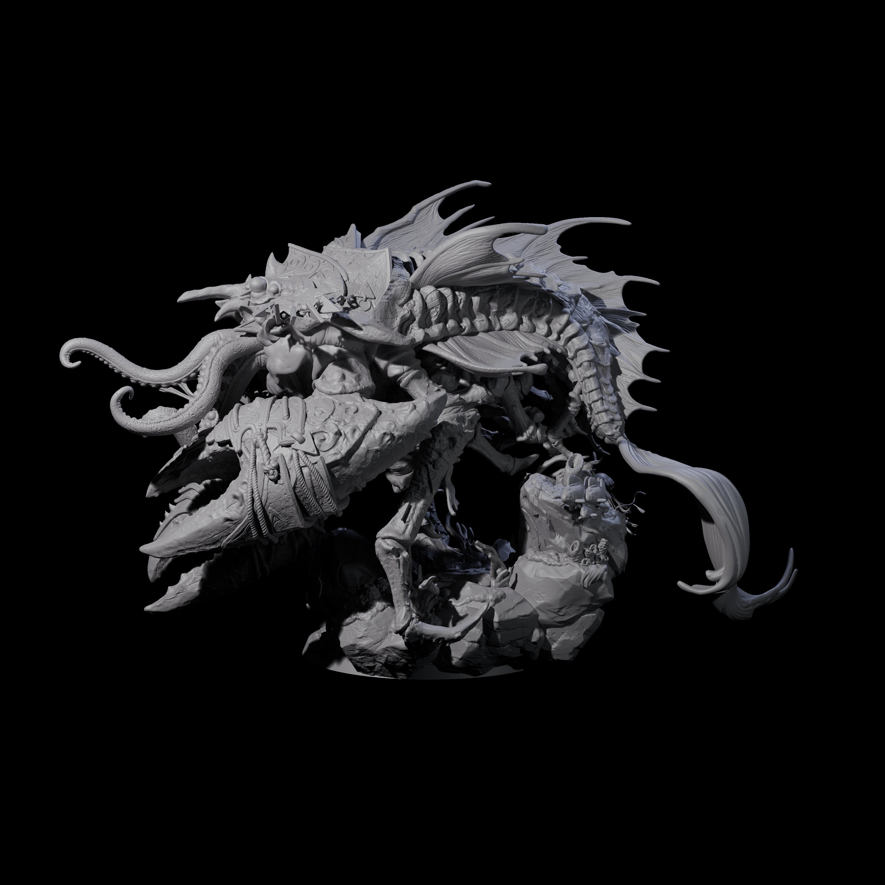 Skuttling Trench Terror Miniature for Dungeons and Dragons, Pathfinder or other TTRPGs