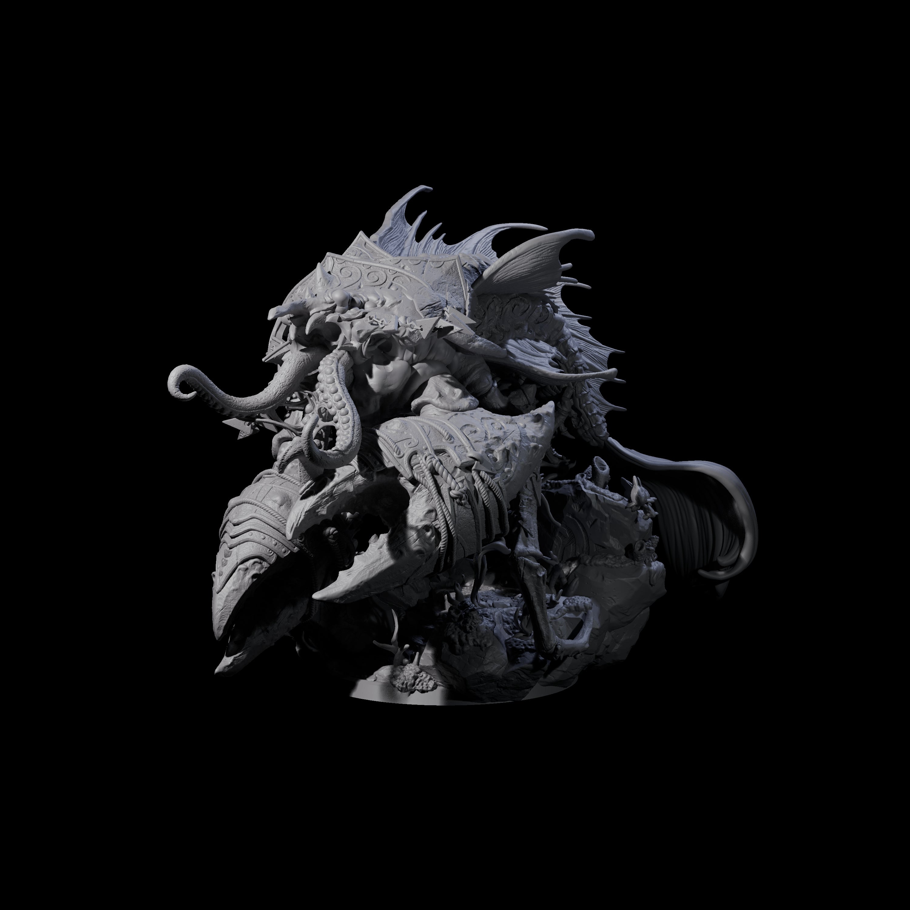 Skuttling Trench Terror Miniature for Dungeons and Dragons, Pathfinder or other TTRPGs