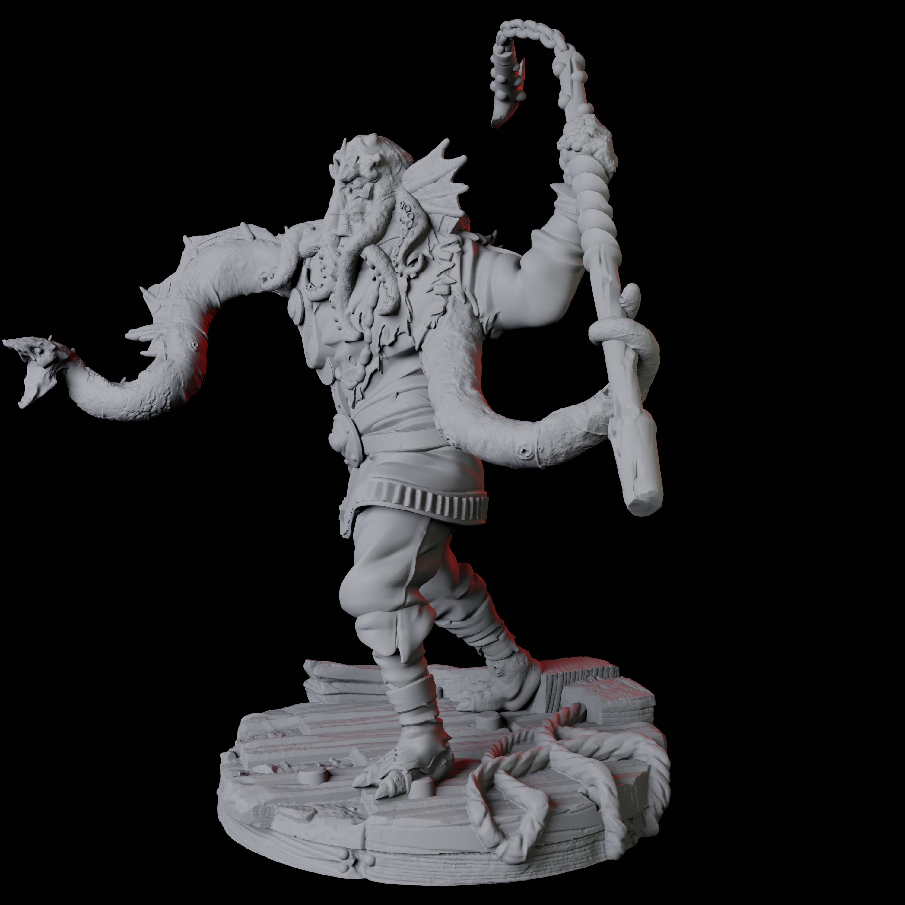 Sky Kraken Acolyte A Miniature for Dungeons and Dragons, Pathfinder or other TTRPGs