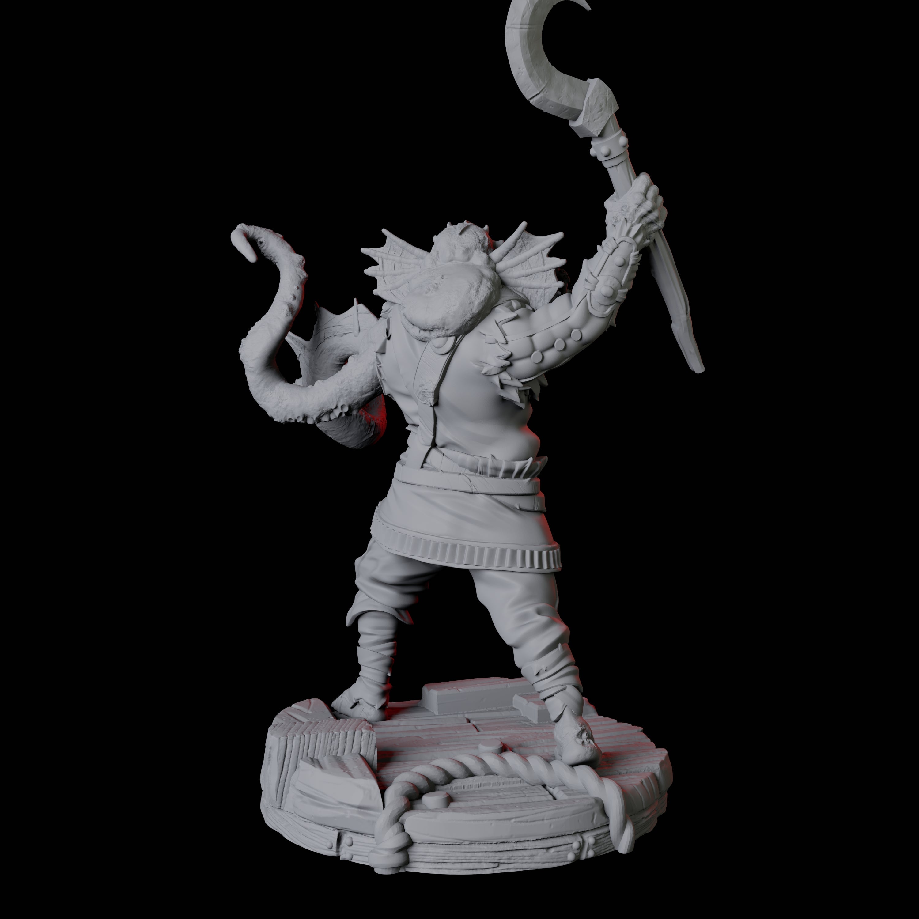 Sky Kraken Acolyte B Miniature for Dungeons and Dragons, Pathfinder or other TTRPGs