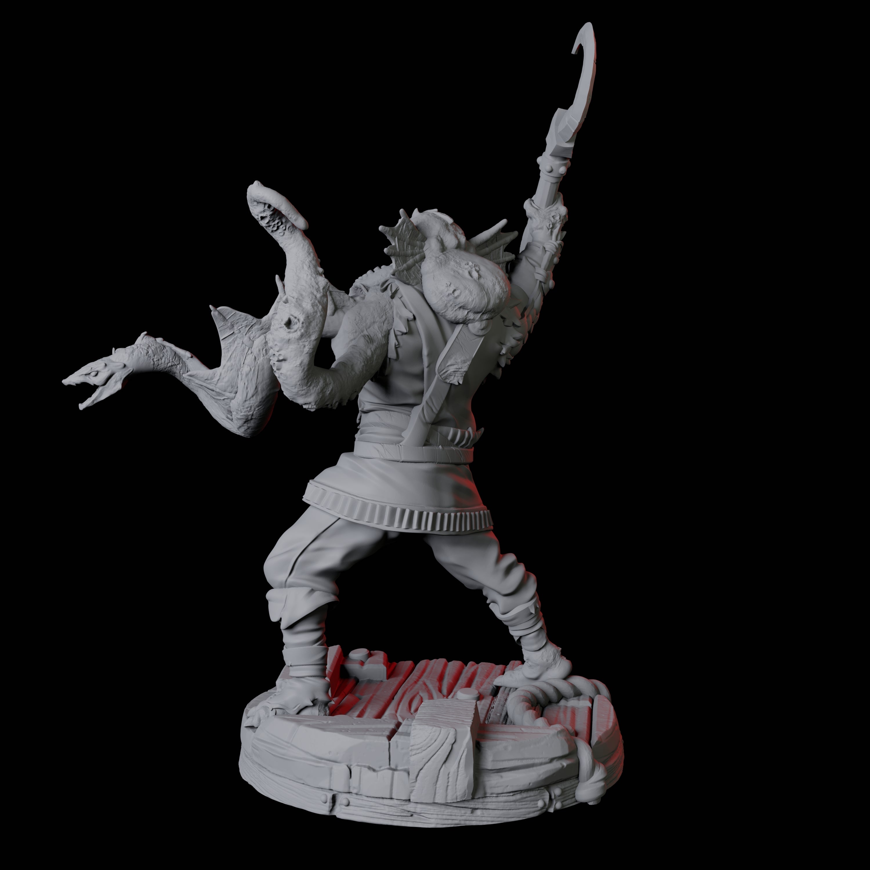 Sky Kraken Acolyte B Miniature for Dungeons and Dragons, Pathfinder or other TTRPGs