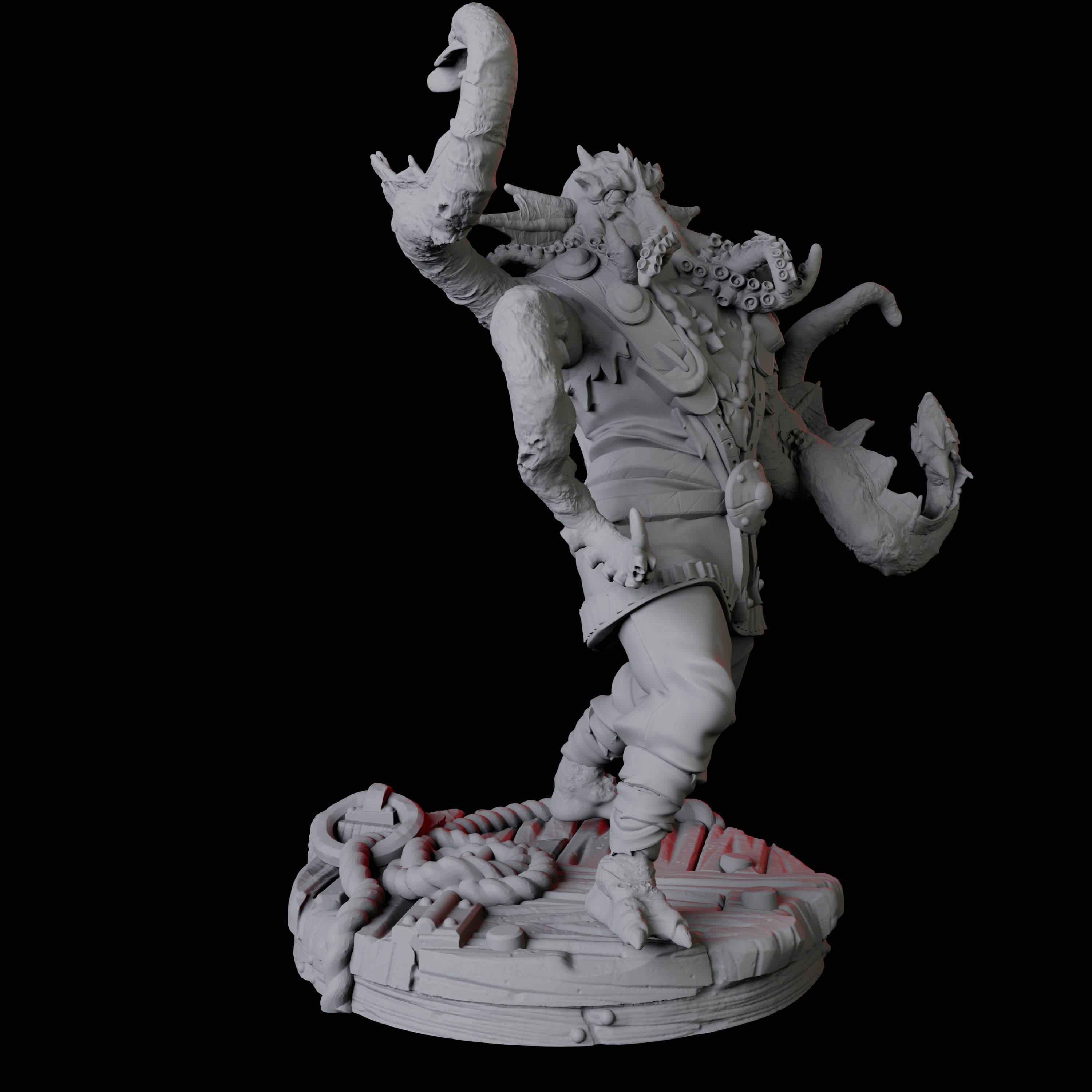 Sky Kraken Acolyte C Miniature for Dungeons and Dragons, Pathfinder or other TTRPGs