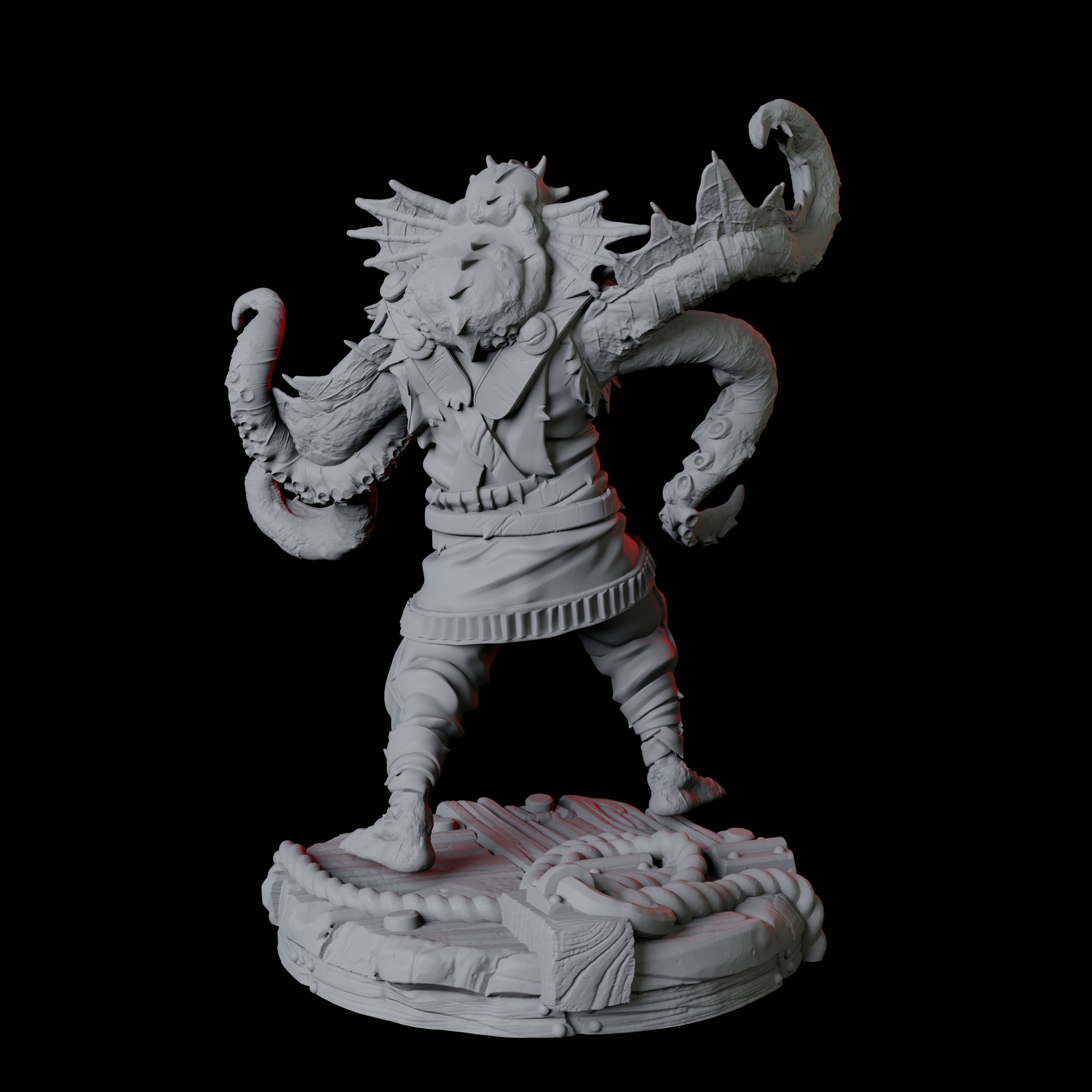Sky Kraken Acolyte C Miniature for Dungeons and Dragons, Pathfinder or other TTRPGs