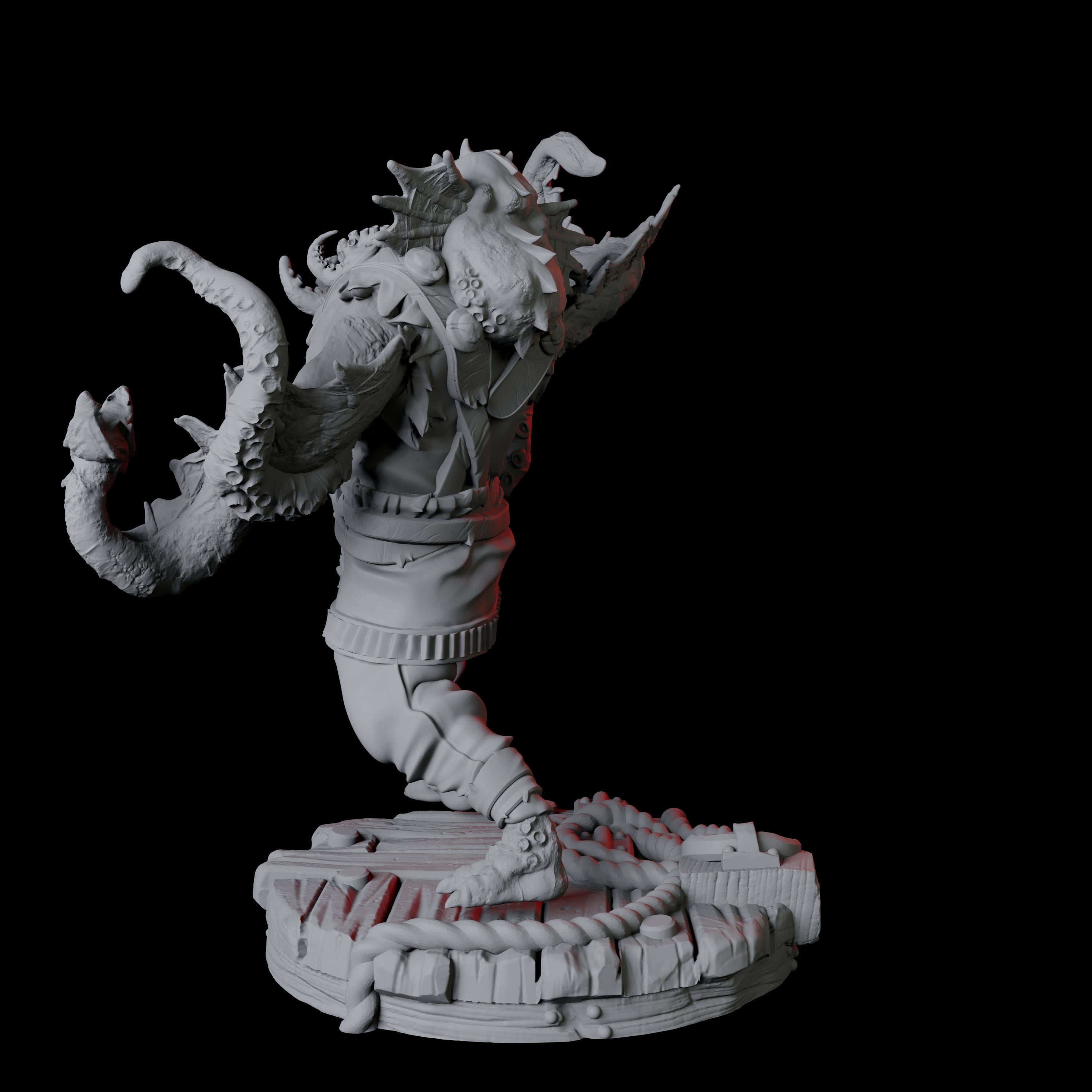 Sky Kraken Acolyte C Miniature for Dungeons and Dragons, Pathfinder or other TTRPGs