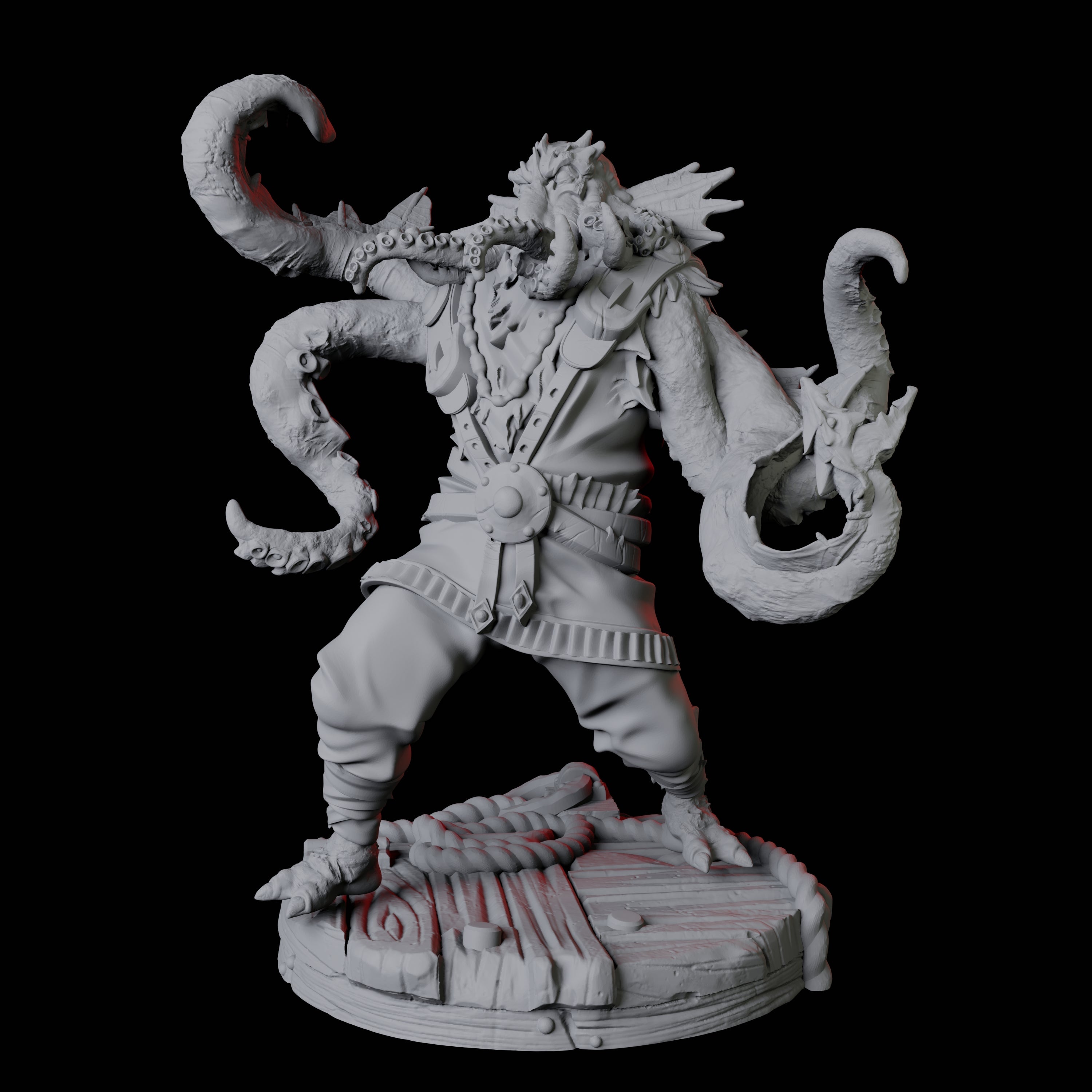 Sky Kraken Acolyte C Miniature for Dungeons and Dragons, Pathfinder or other TTRPGs