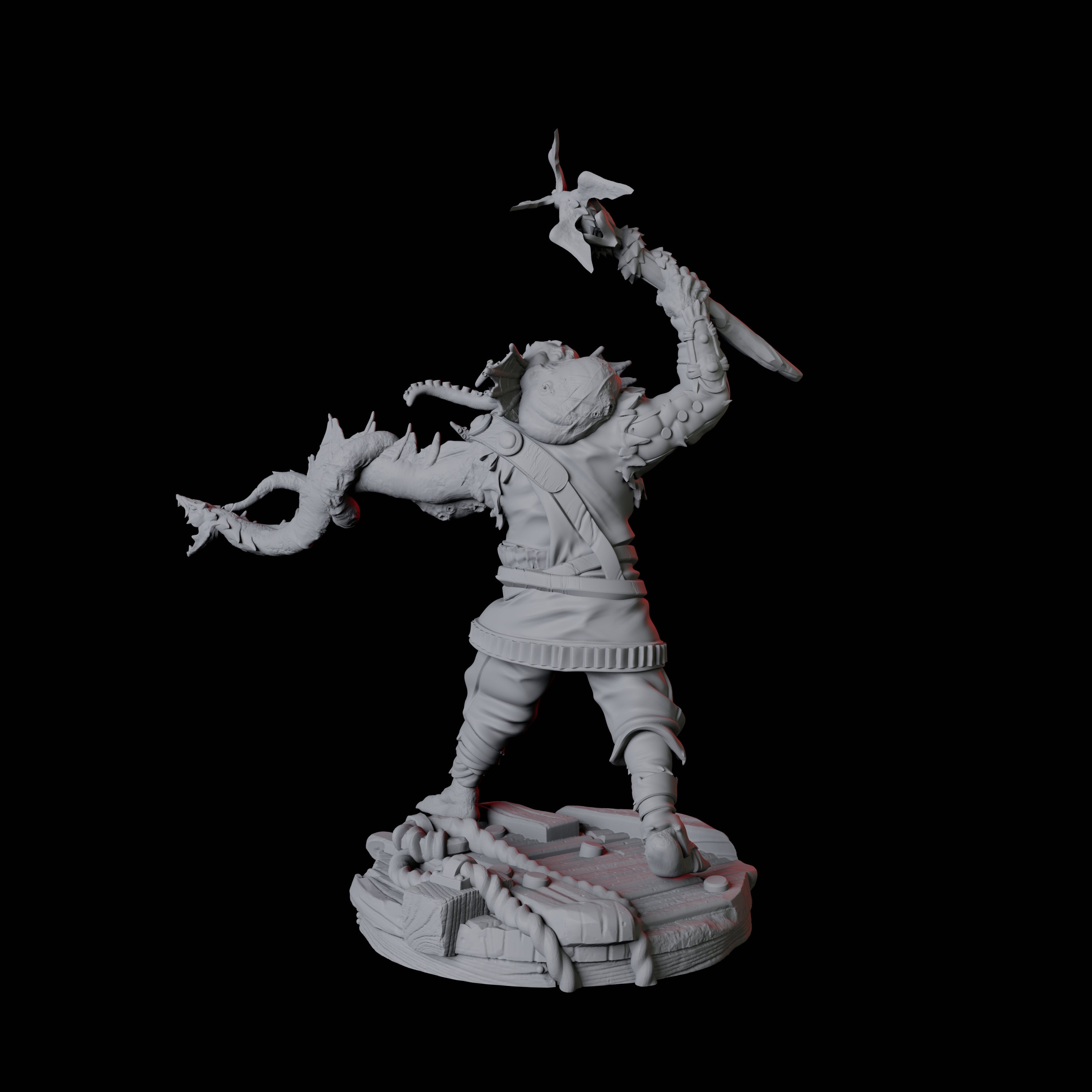 Sky Kraken Acolyte D Miniature for Dungeons and Dragons, Pathfinder or other TTRPGs