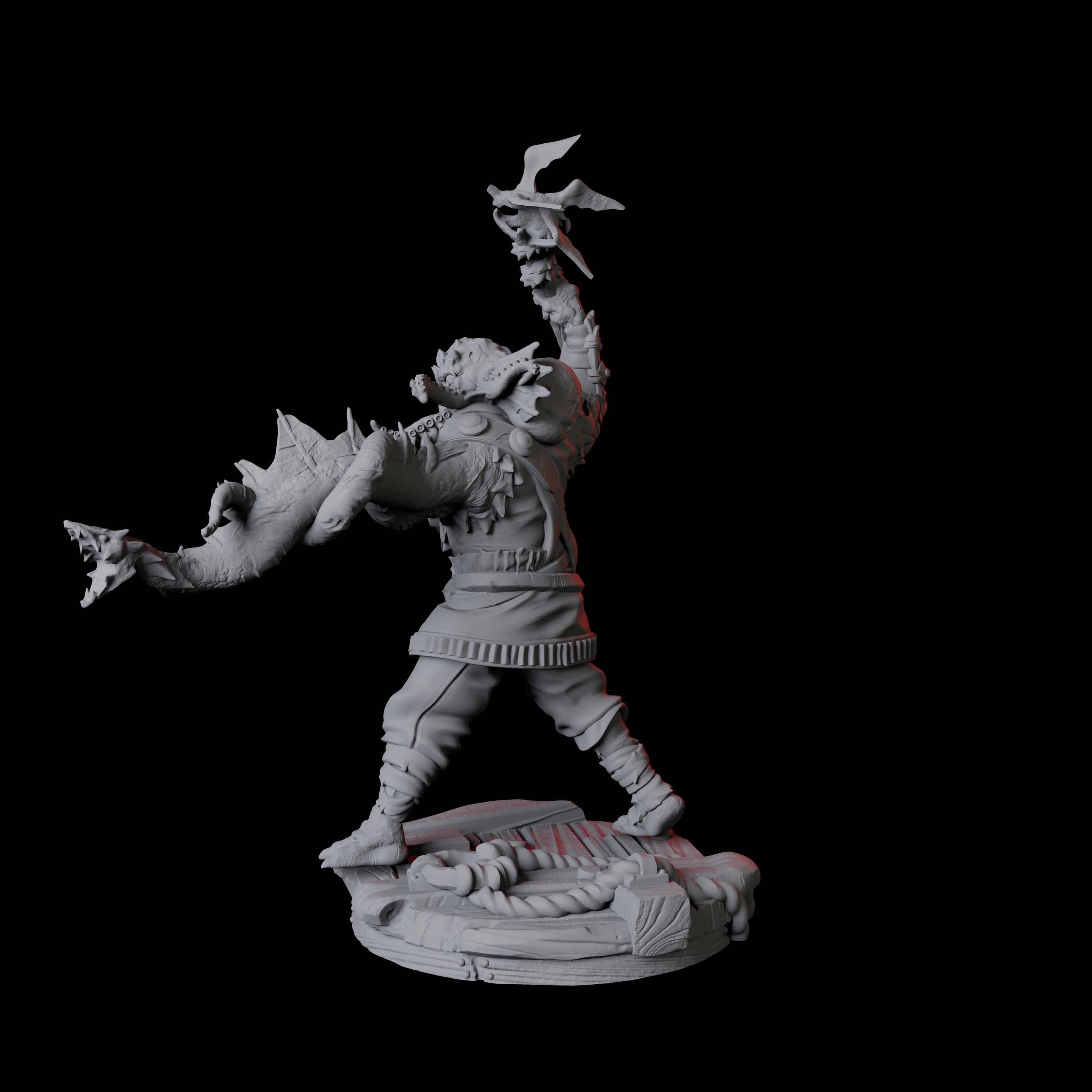 Sky Kraken Acolyte D Miniature for Dungeons and Dragons, Pathfinder or other TTRPGs