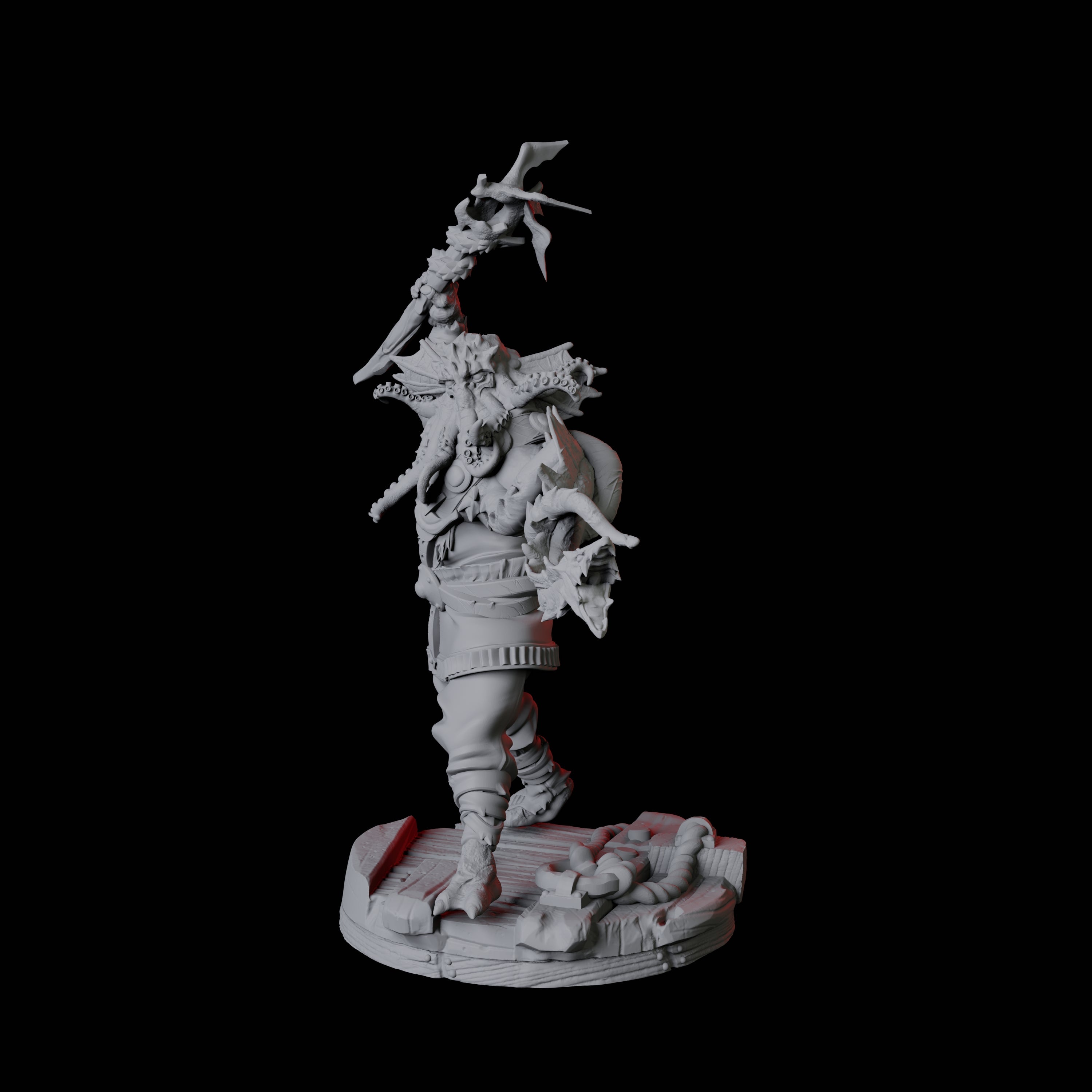 Sky Kraken Acolyte D Miniature for Dungeons and Dragons, Pathfinder or other TTRPGs