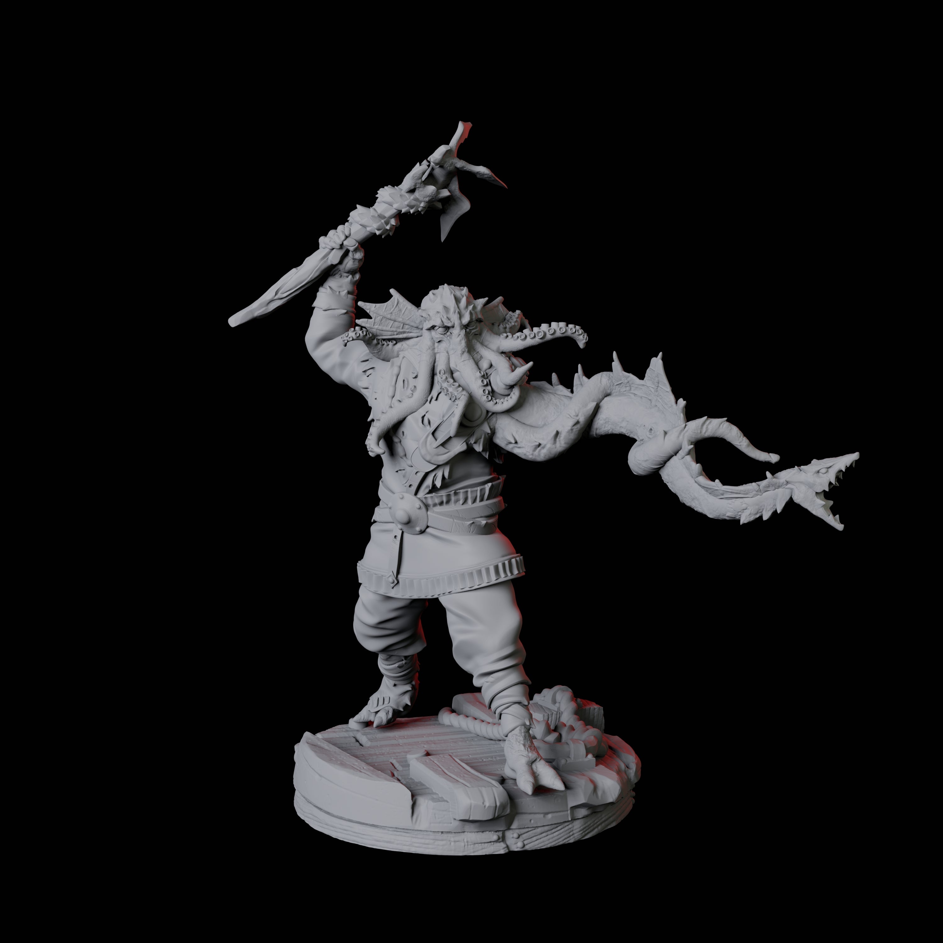 Sky Kraken Acolyte D Miniature for Dungeons and Dragons, Pathfinder or other TTRPGs
