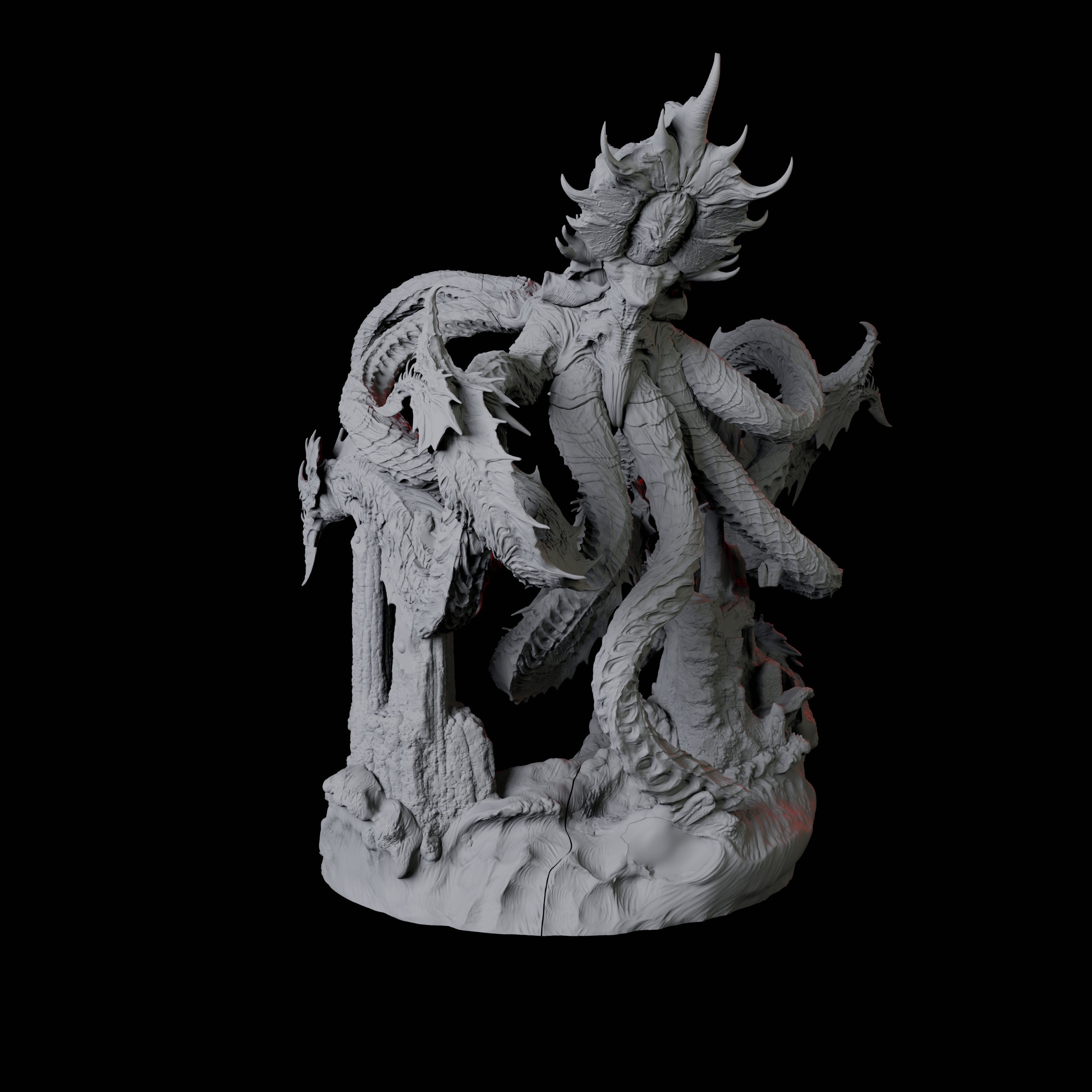 Sky Kraken Miniature for Dungeons and Dragons, Pathfinder or other TTRPGs