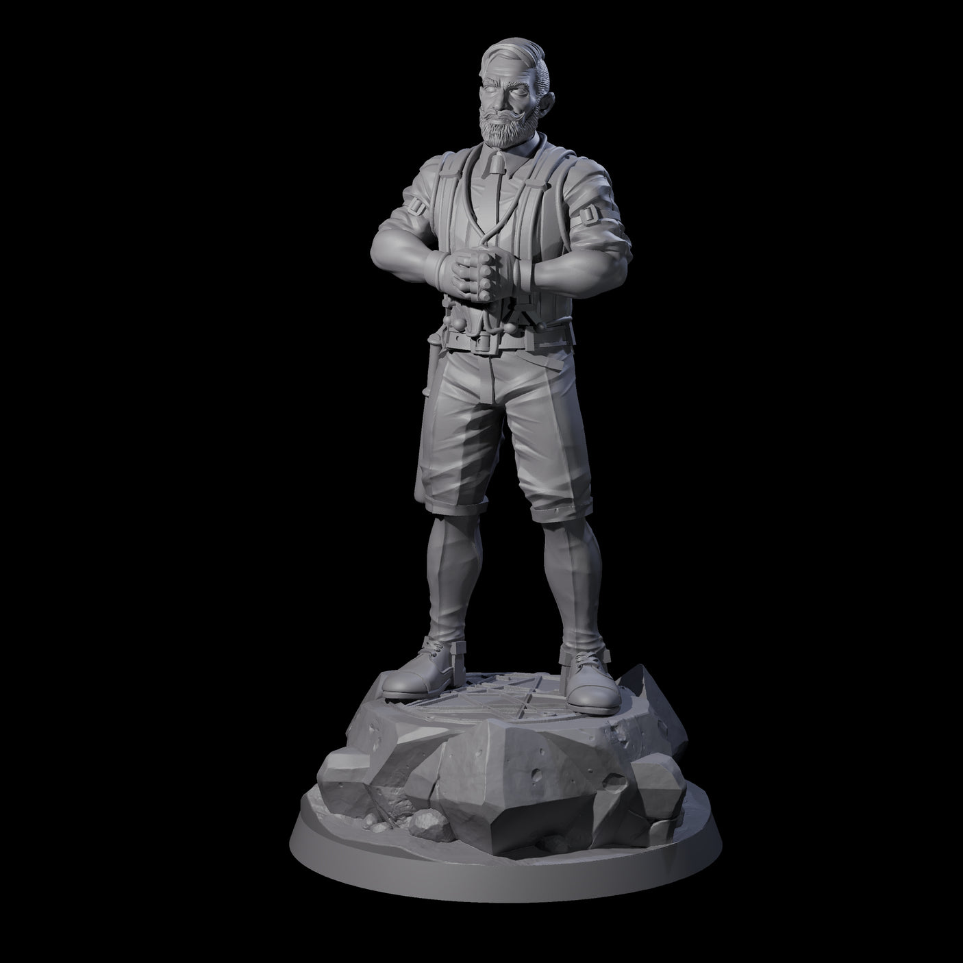 Slamming Human Investigator Miniature for Dungeons and Dragons, Pathfinder or other TTRPGs