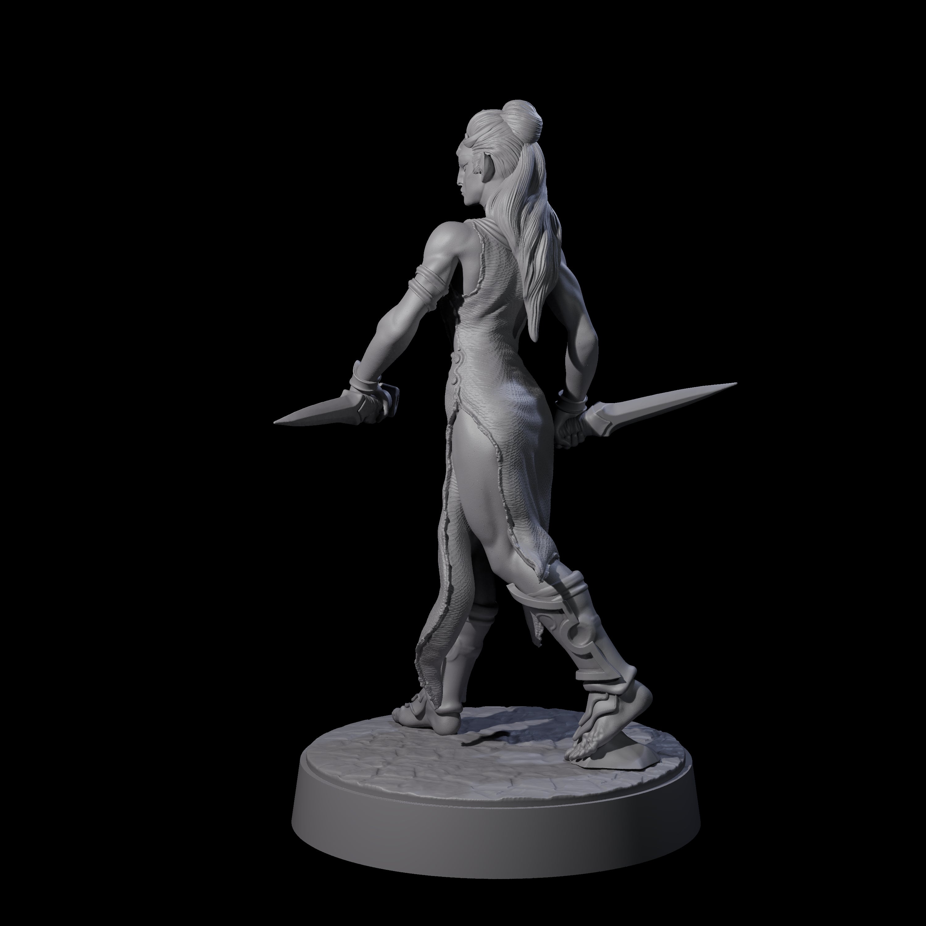 Slender Yuan-ti Priestess A Miniature for Dungeons and Dragons, Pathfinder or other TTRPGs