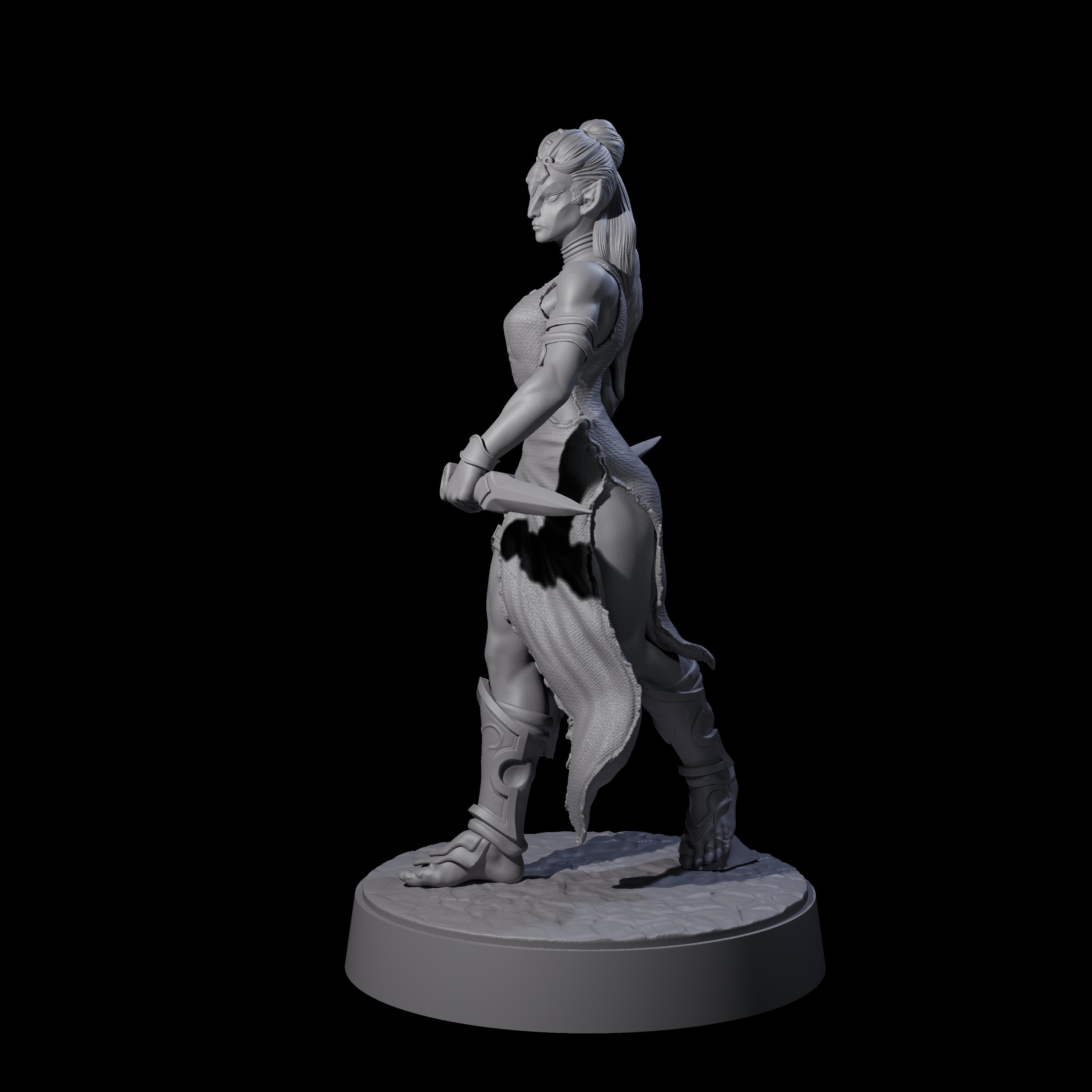 Slender Yuan-ti Priestess A Miniature for Dungeons and Dragons, Pathfinder or other TTRPGs