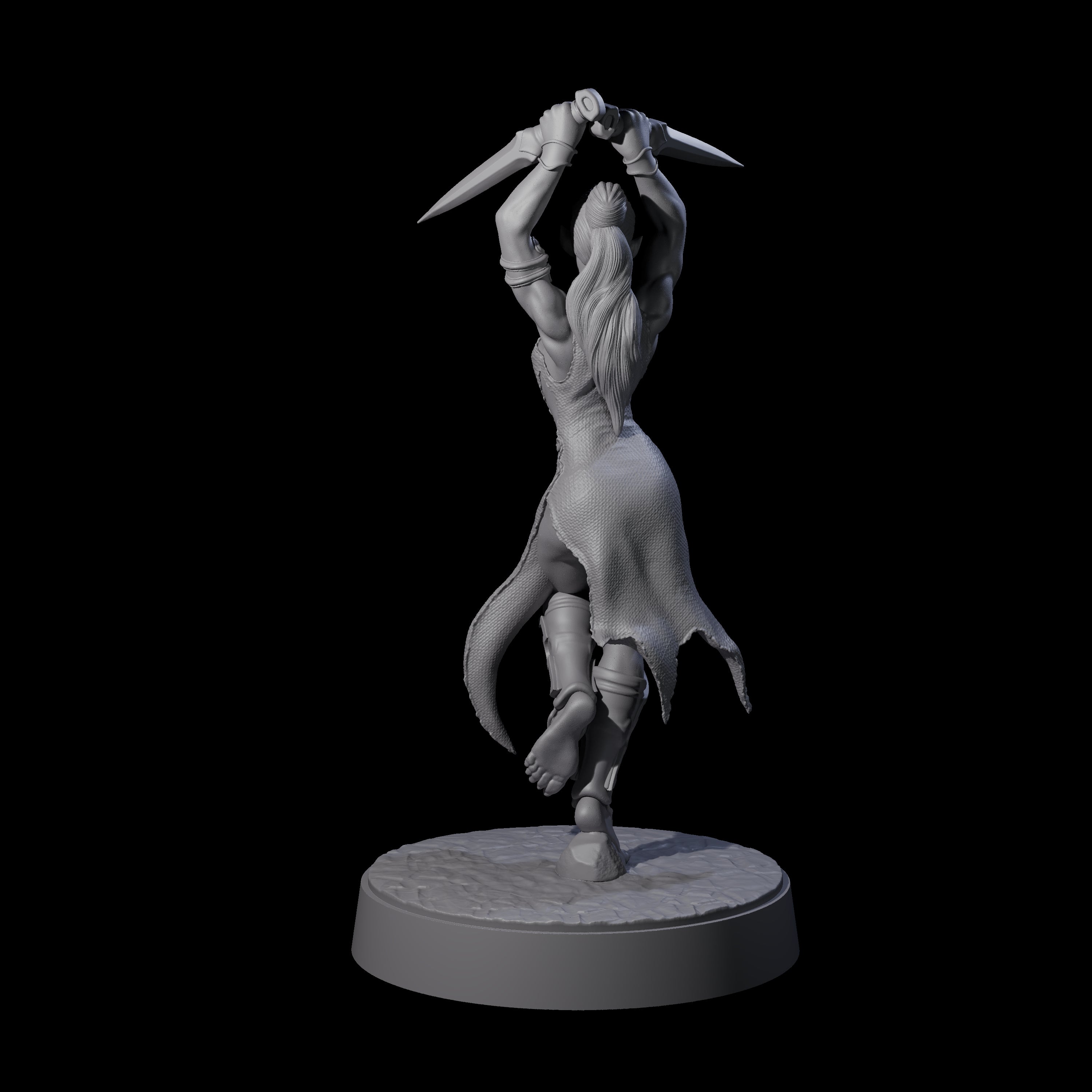 Slender Yuan-ti Priestess B Miniature for Dungeons and Dragons, Pathfinder or other TTRPGs
