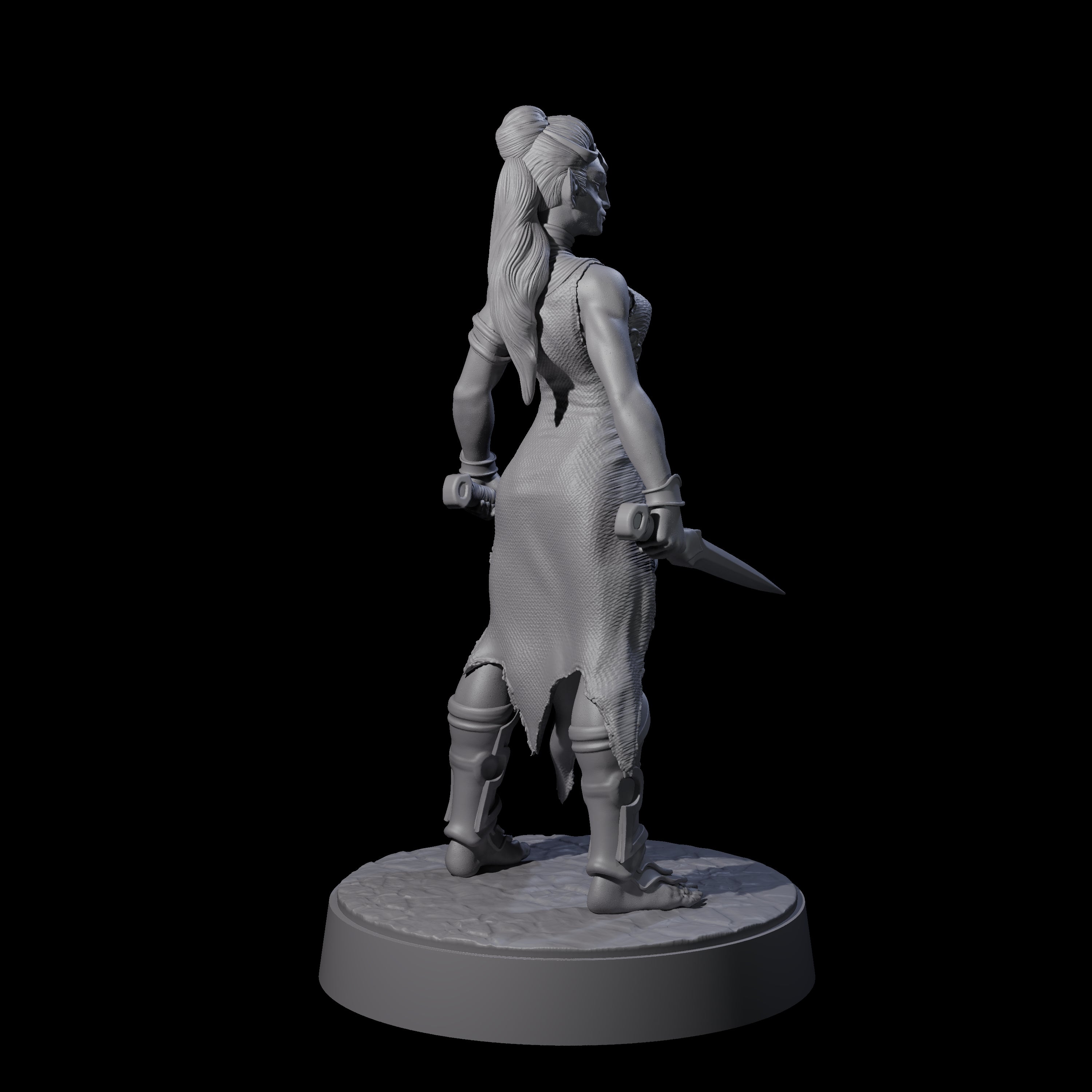 Slender Yuan-ti Priestess C Miniature for Dungeons and Dragons, Pathfinder or other TTRPGs