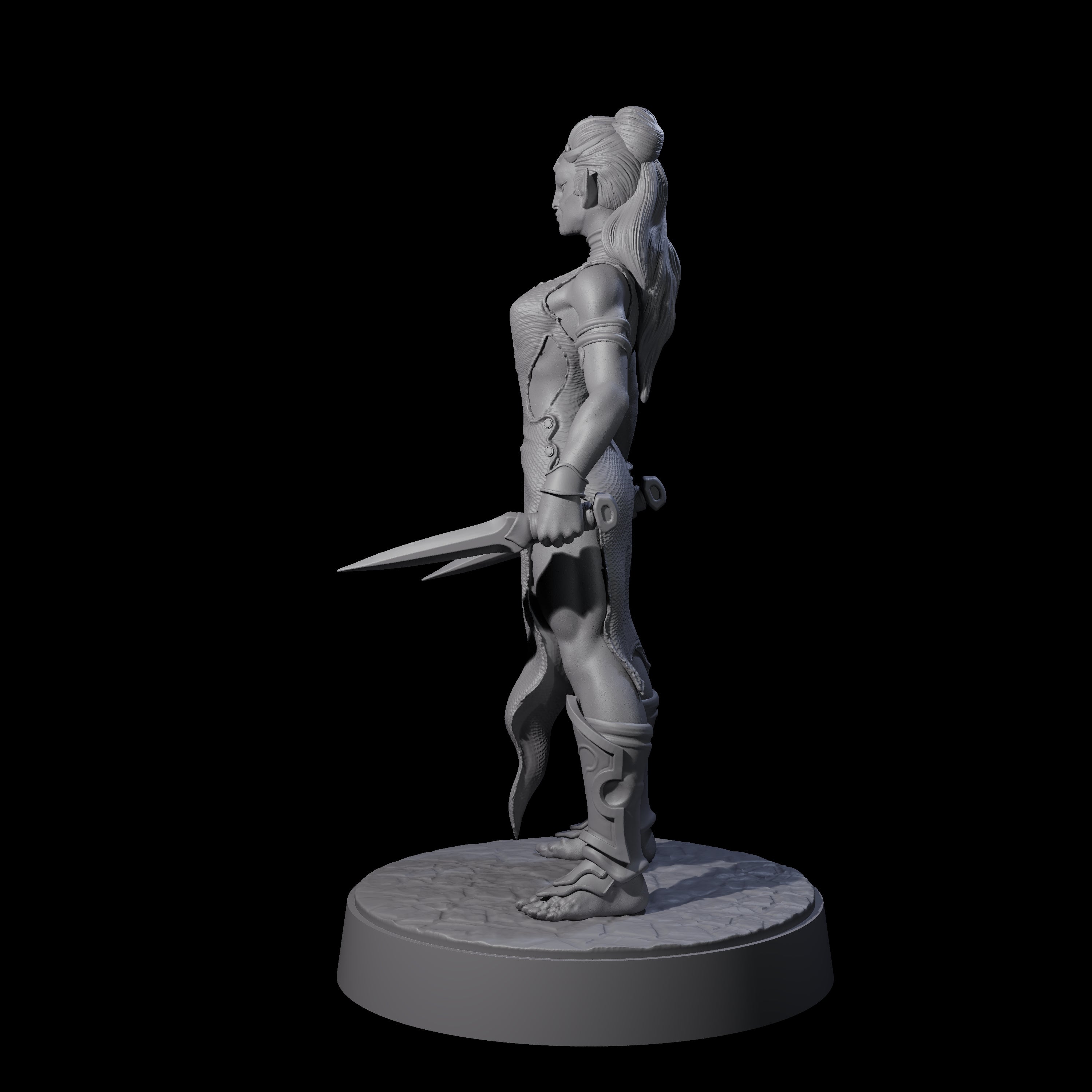 Slender Yuan-ti Priestess C Miniature for Dungeons and Dragons, Pathfinder or other TTRPGs