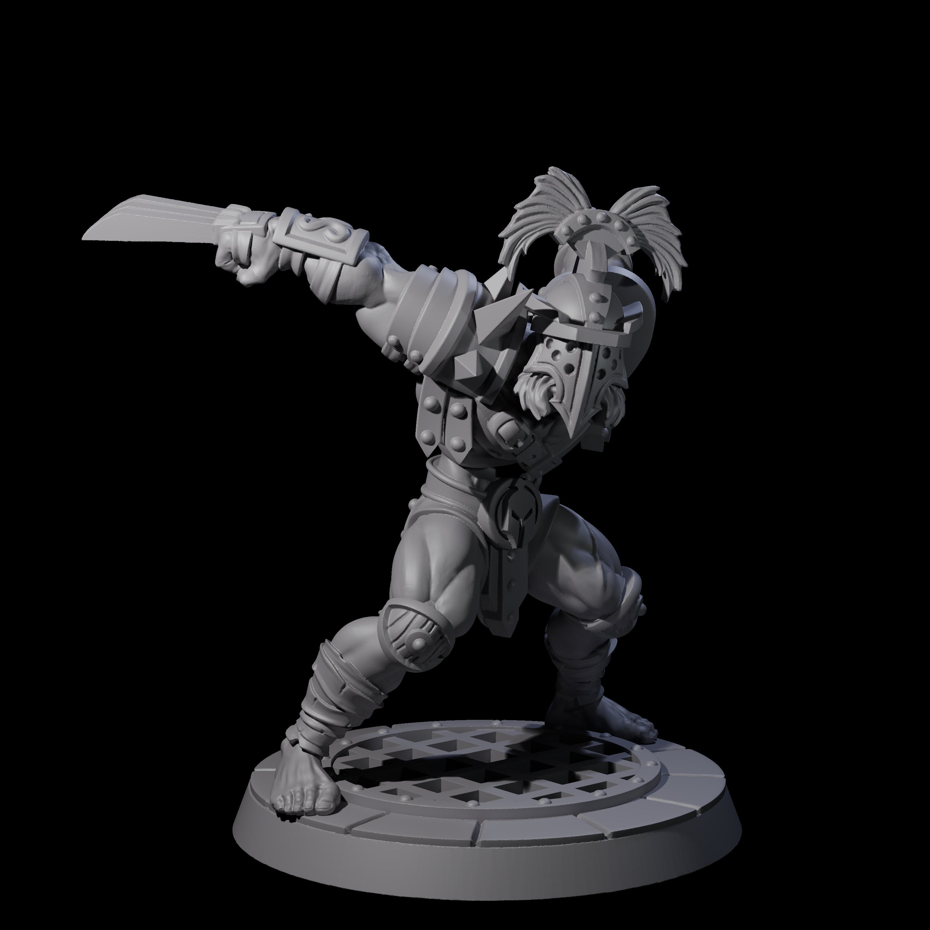 Slicing Gladiator Miniature for Dungeons and Dragons, Pathfinder or other TTRPGs