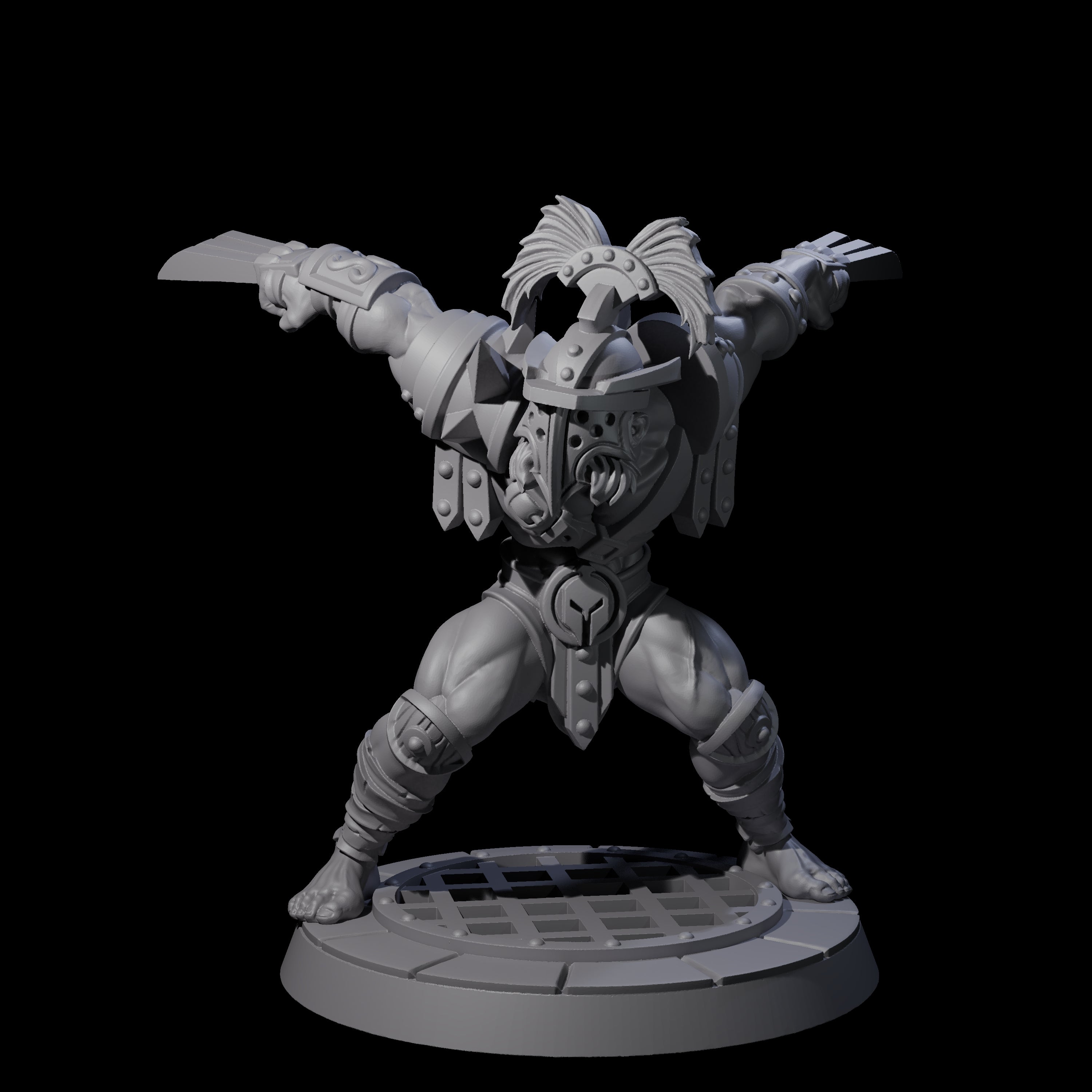 Slicing Gladiator Miniature for Dungeons and Dragons, Pathfinder or other TTRPGs