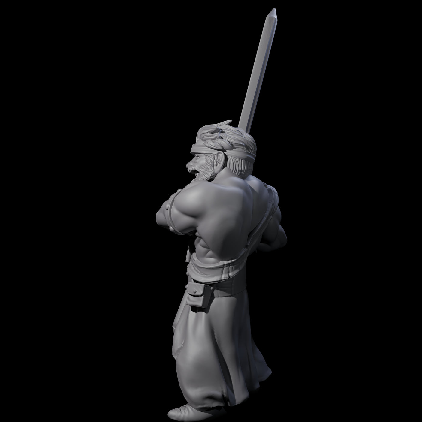 Slightly Insane Dwarf Barbarian Miniature for Dungeons and Dragons, Pathfinder or other TTRPGs
