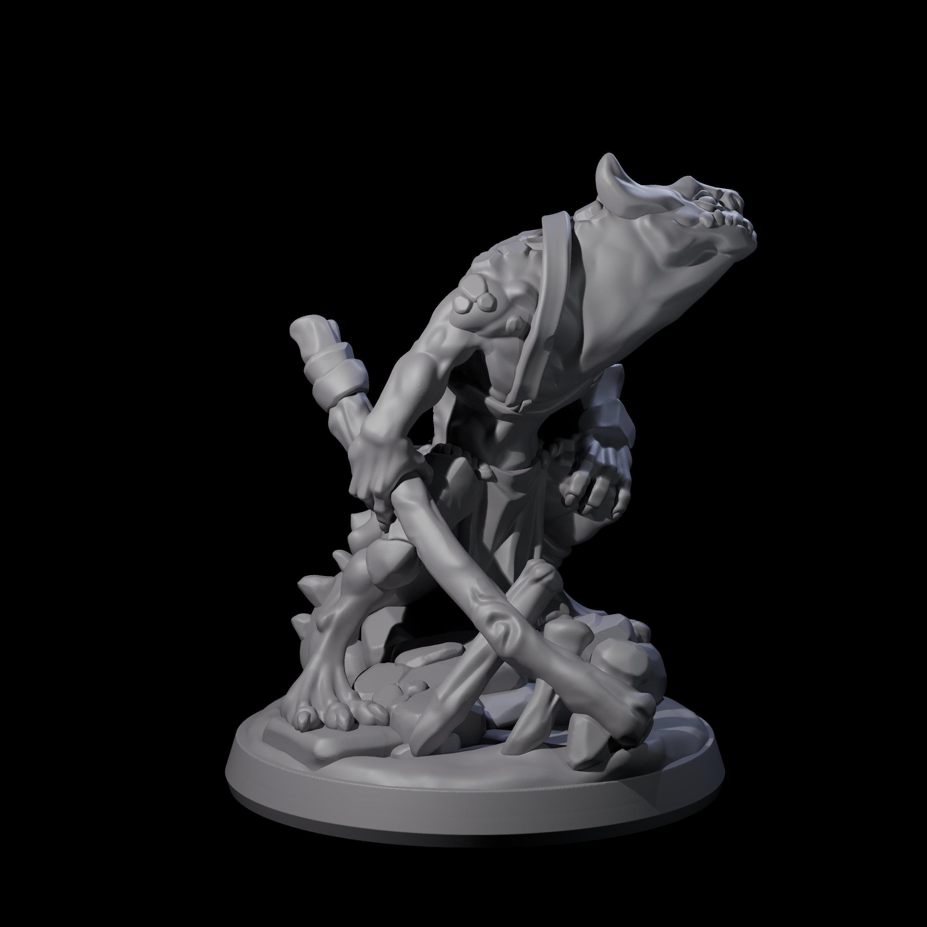 Slimy Creeping Kobold A Miniature for Dungeons and Dragons, Pathfinder or other TTRPGs