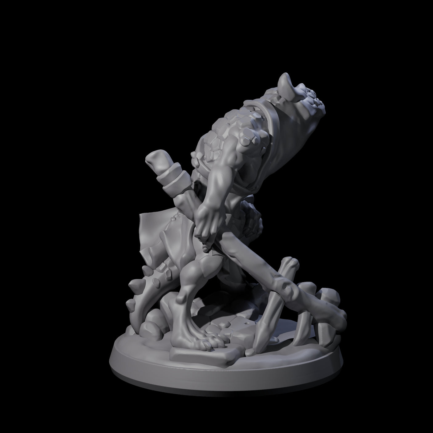 Slimy Creeping Kobold A Miniature for Dungeons and Dragons, Pathfinder or other TTRPGs