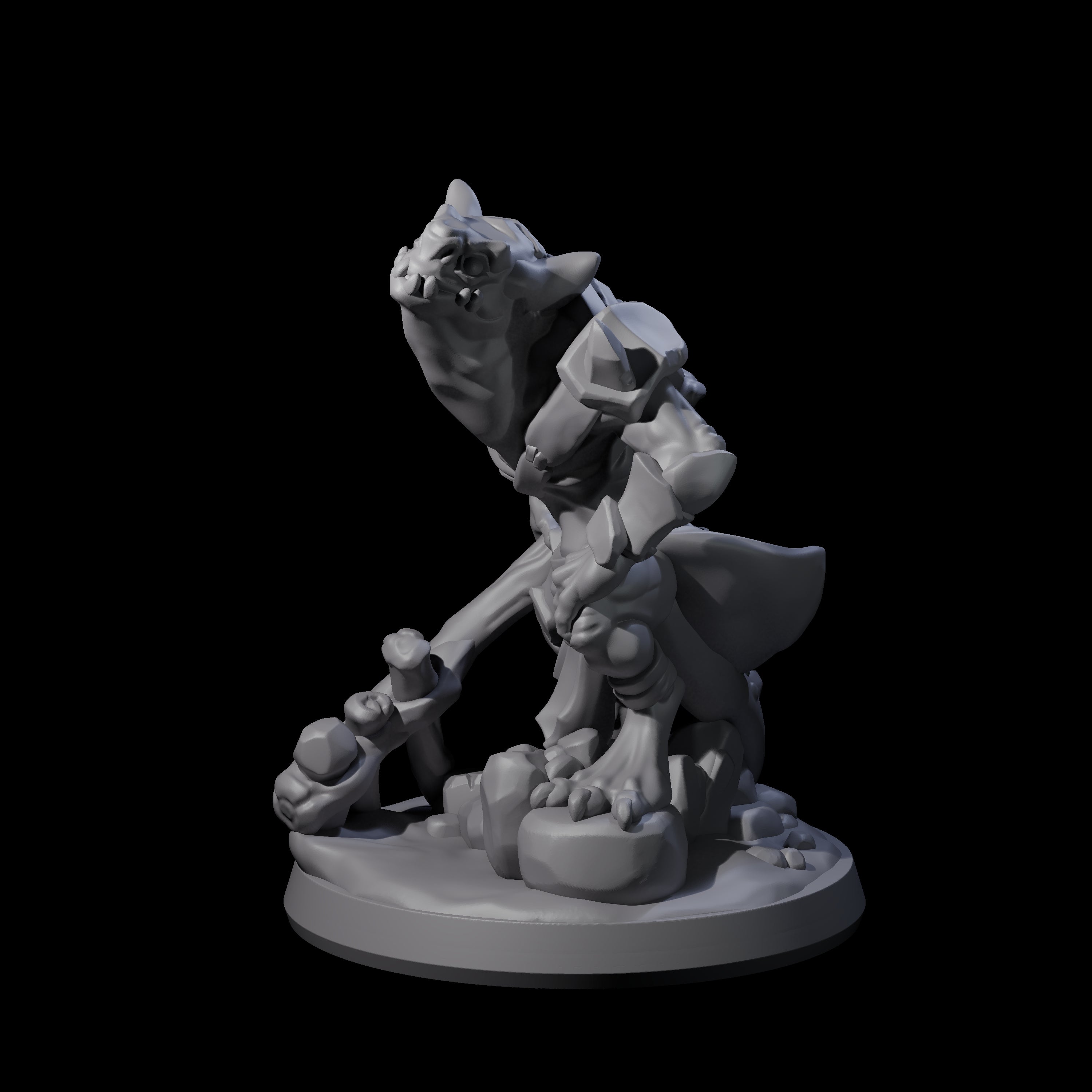 Slimy Creeping Kobold A Miniature for Dungeons and Dragons, Pathfinder or other TTRPGs
