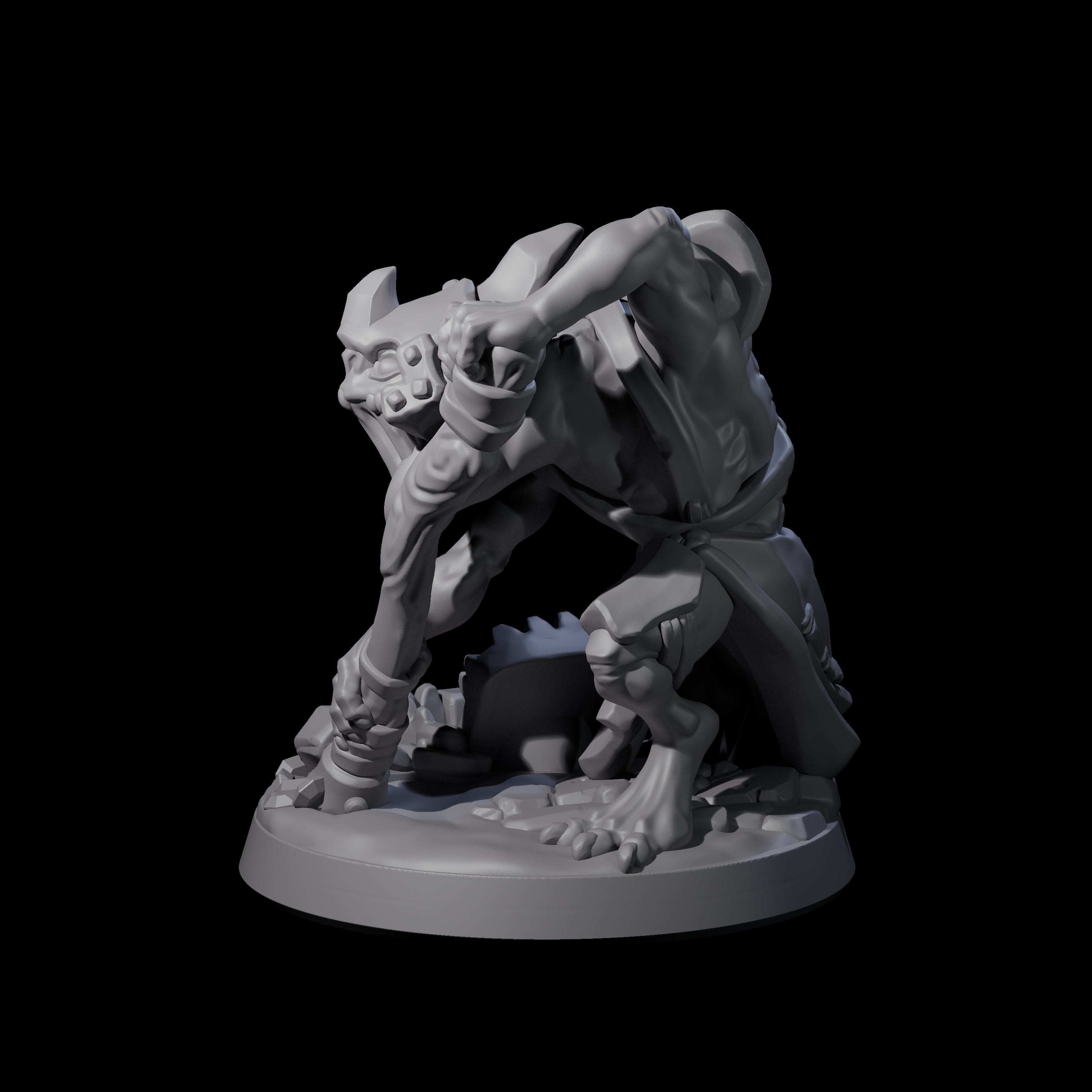 Slimy Creeping Kobold B Miniature for Dungeons and Dragons, Pathfinder or other TTRPGs