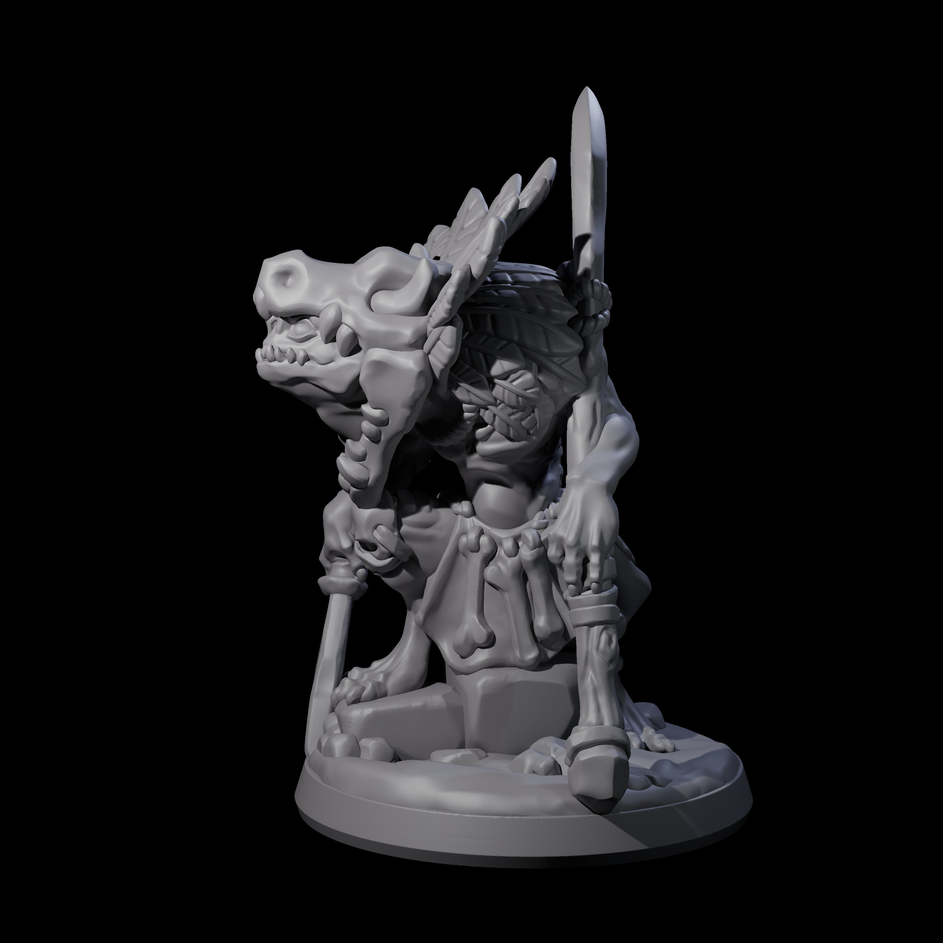 Slimy Creeping Kobold C Miniature for Dungeons and Dragons, Pathfinder or other TTRPGs