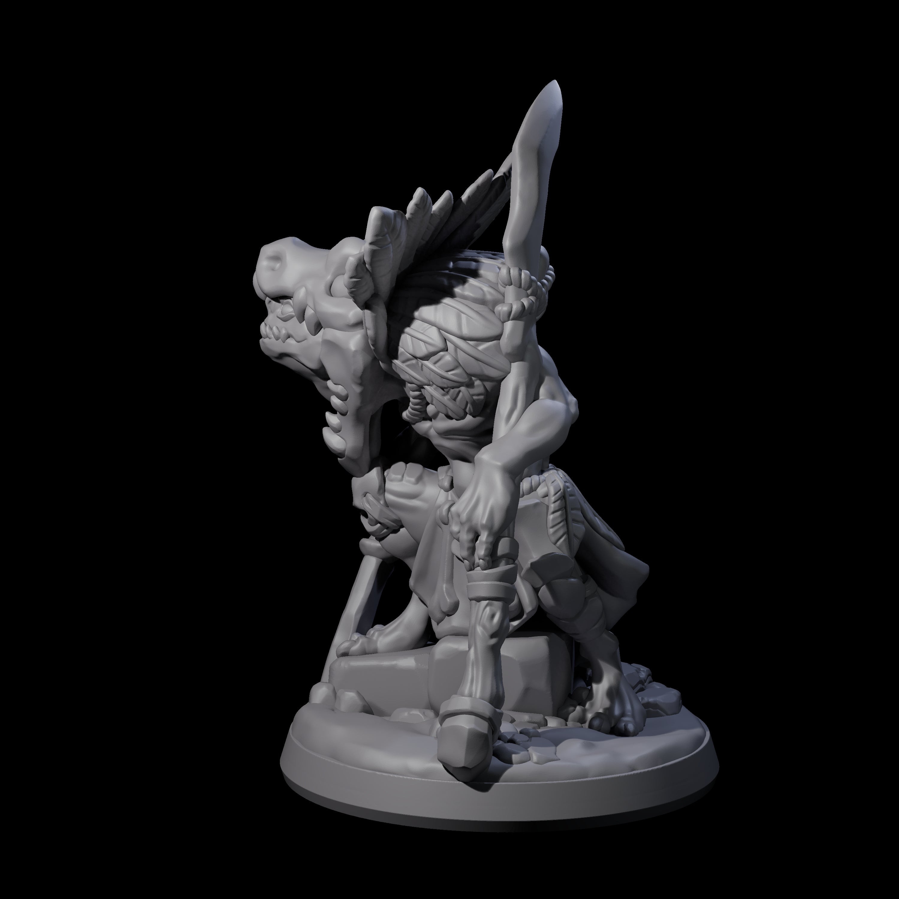 Slimy Creeping Kobold C Miniature for Dungeons and Dragons, Pathfinder or other TTRPGs