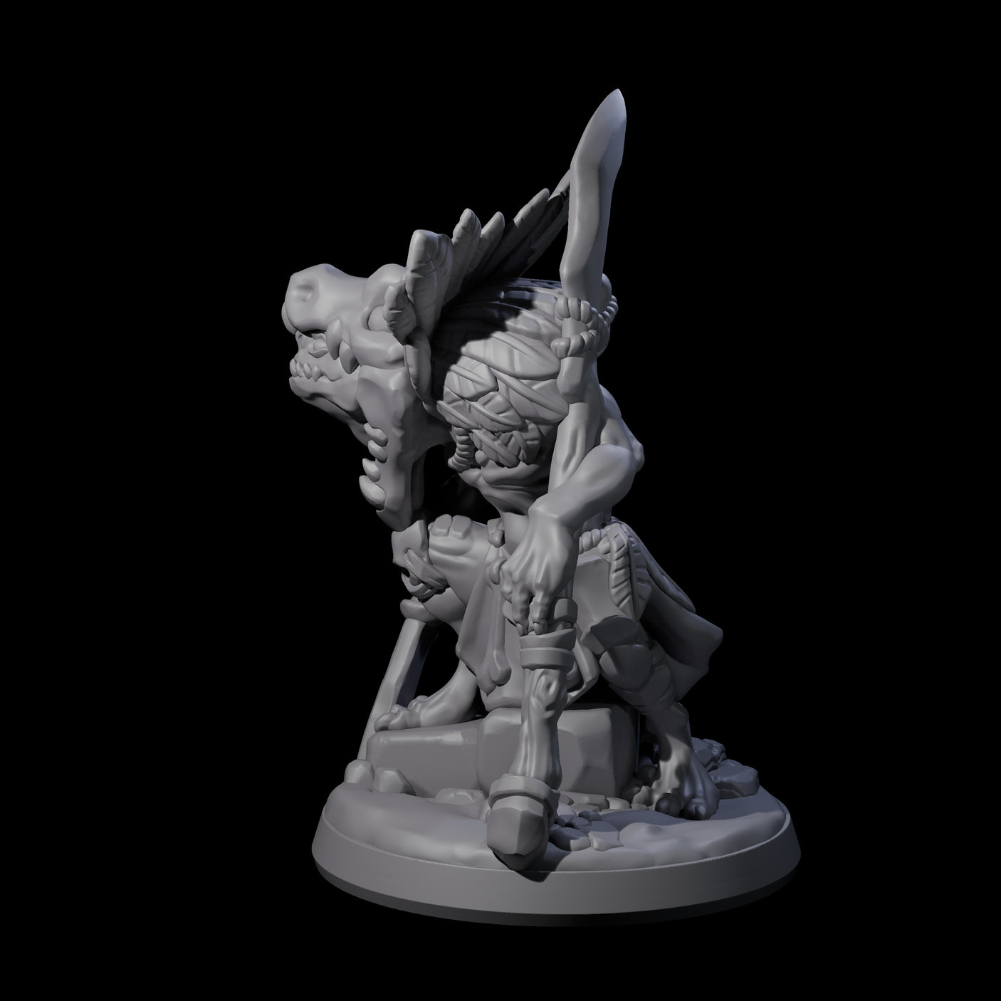 Slimy Creeping Kobold C Miniature for Dungeons and Dragons, Pathfinder or other TTRPGs