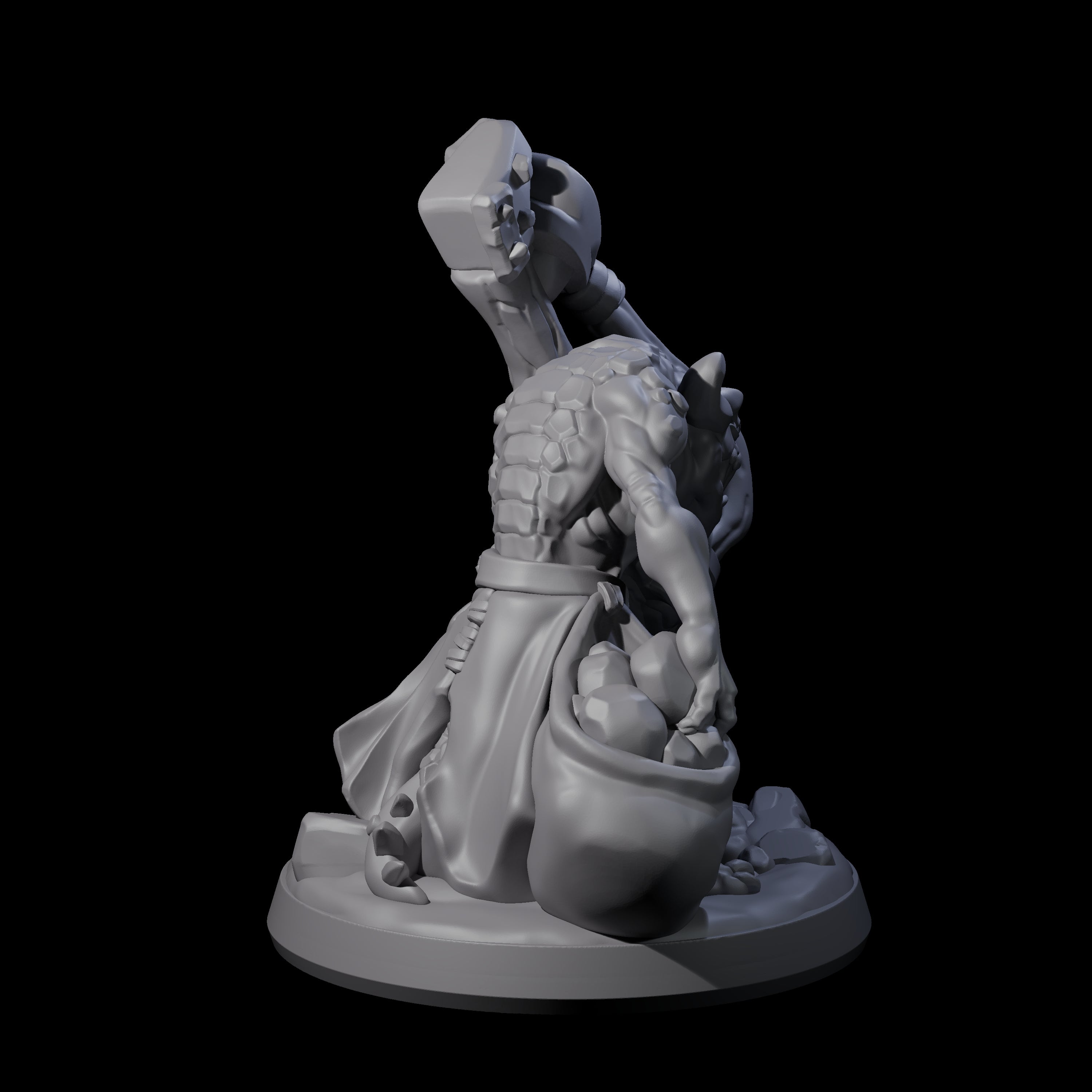 Slimy Creeping Kobold D Miniature for Dungeons and Dragons, Pathfinder or other TTRPGs