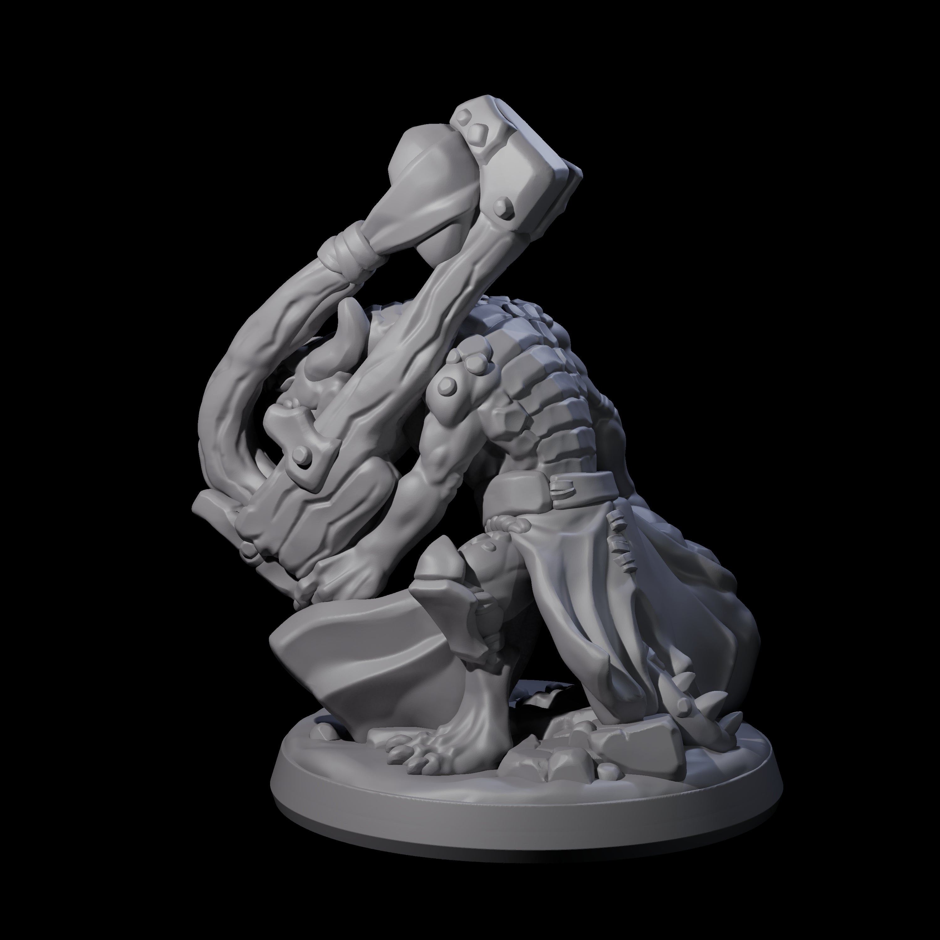 Slimy Creeping Kobold D Miniature for Dungeons and Dragons, Pathfinder or other TTRPGs