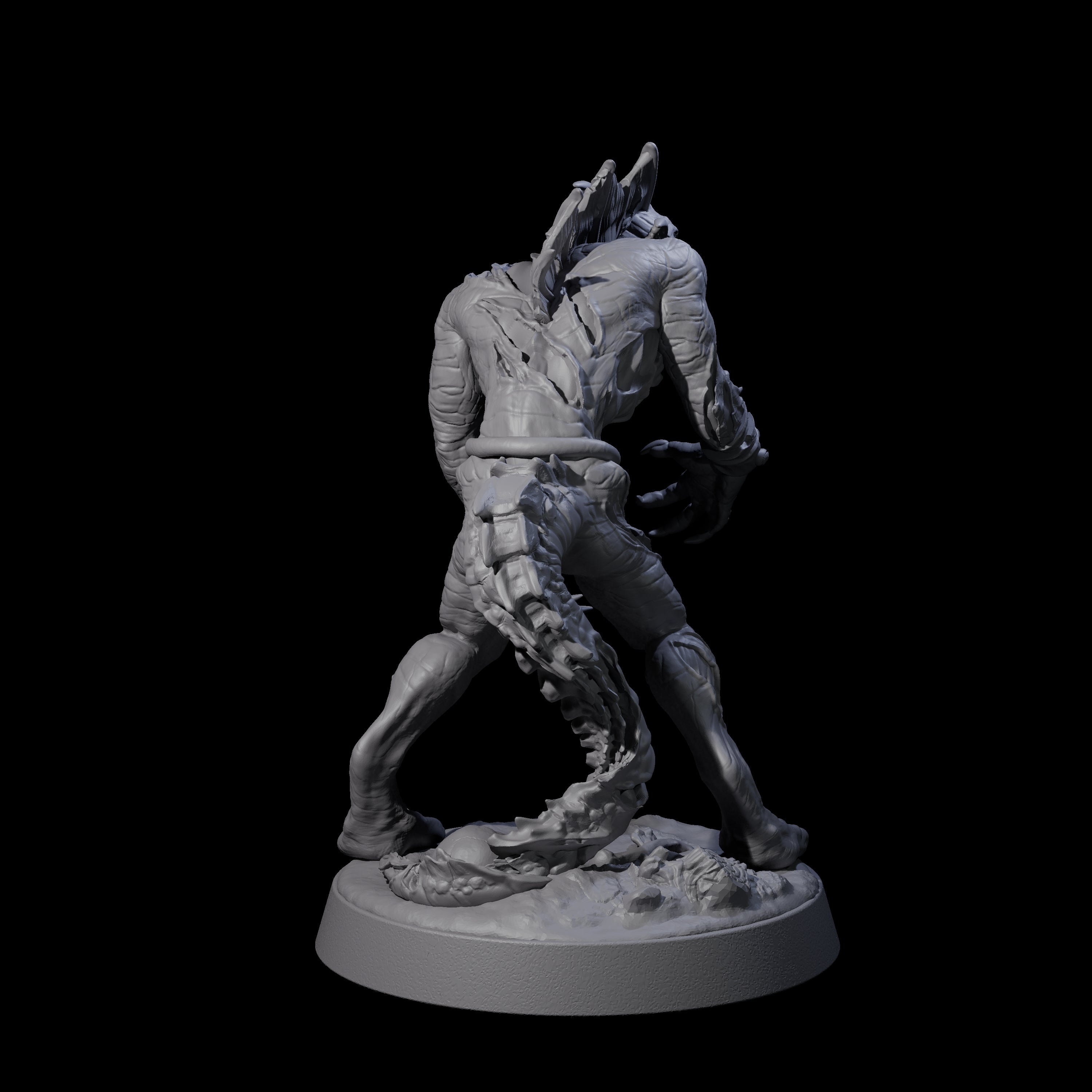 Slimy Lizardfolk Zombie C Miniature for Dungeons and Dragons, Pathfinder or other TTRPGs