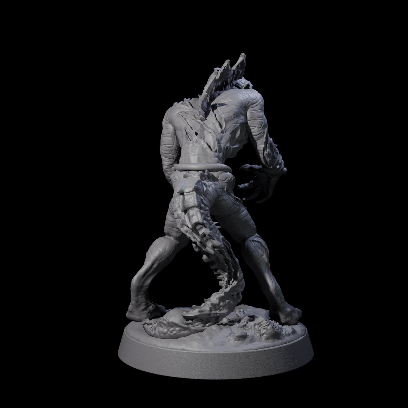 Slimy Lizardfolk Zombie C Miniature for Dungeons and Dragons, Pathfinder or other TTRPGs