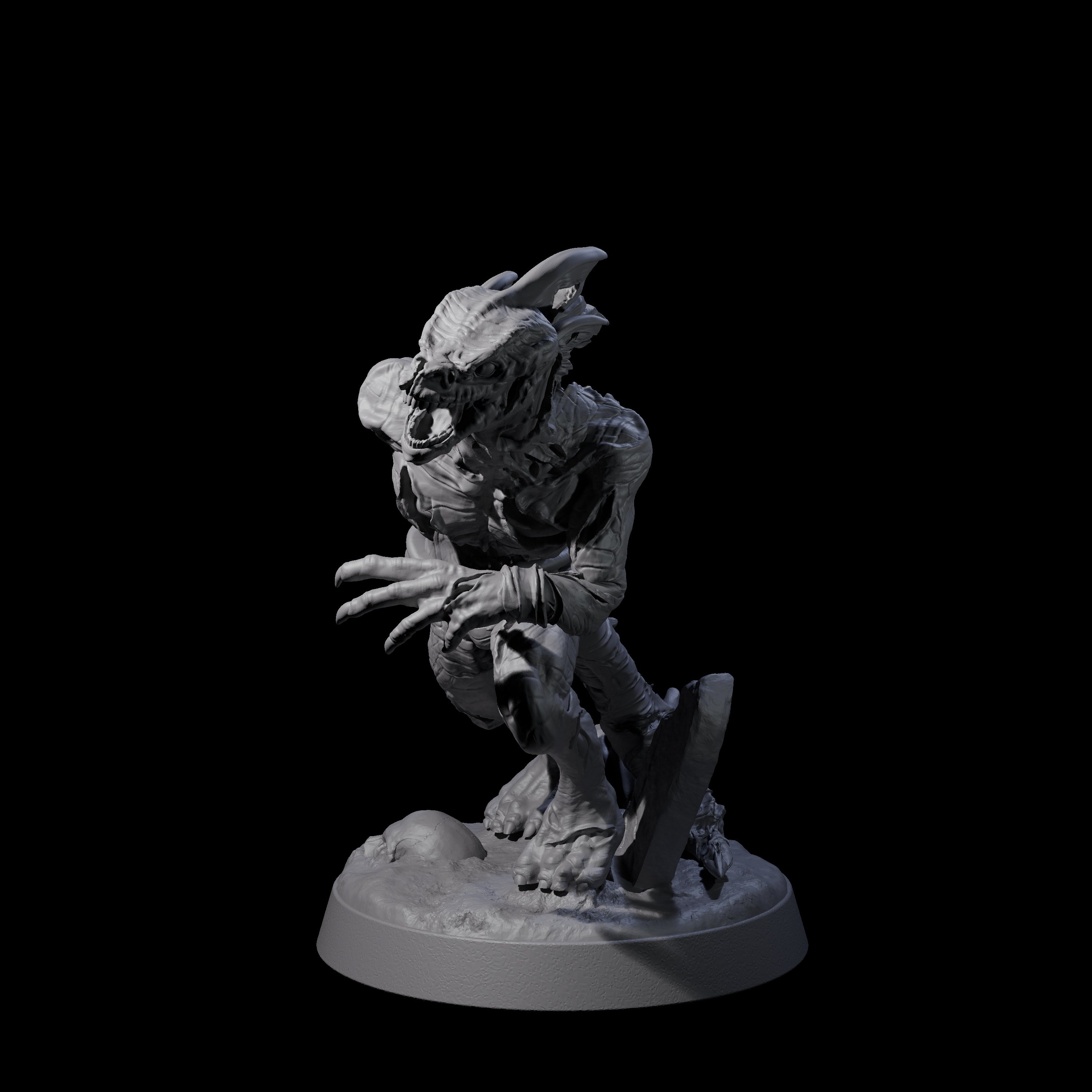 Slimy Lizardfolk Zombie D Miniature for Dungeons and Dragons, Pathfinder or other TTRPGs