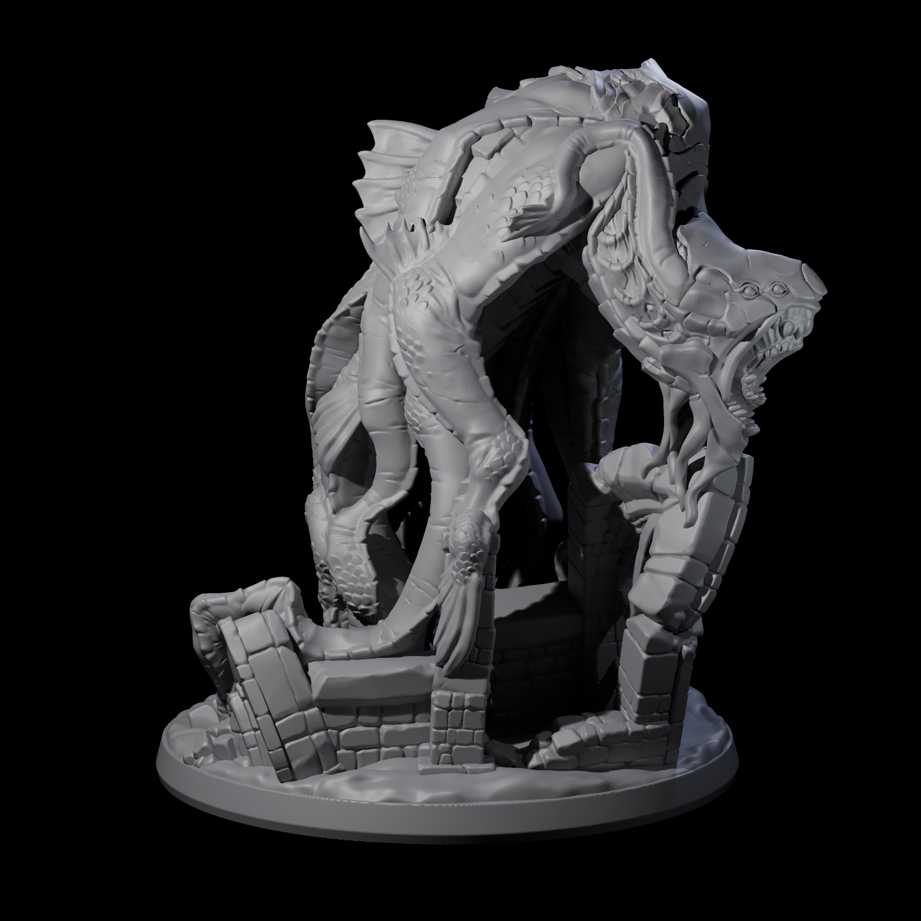 Slinking Aboleth Miniature for Dungeons and Dragons, Pathfinder or other TTRPGs