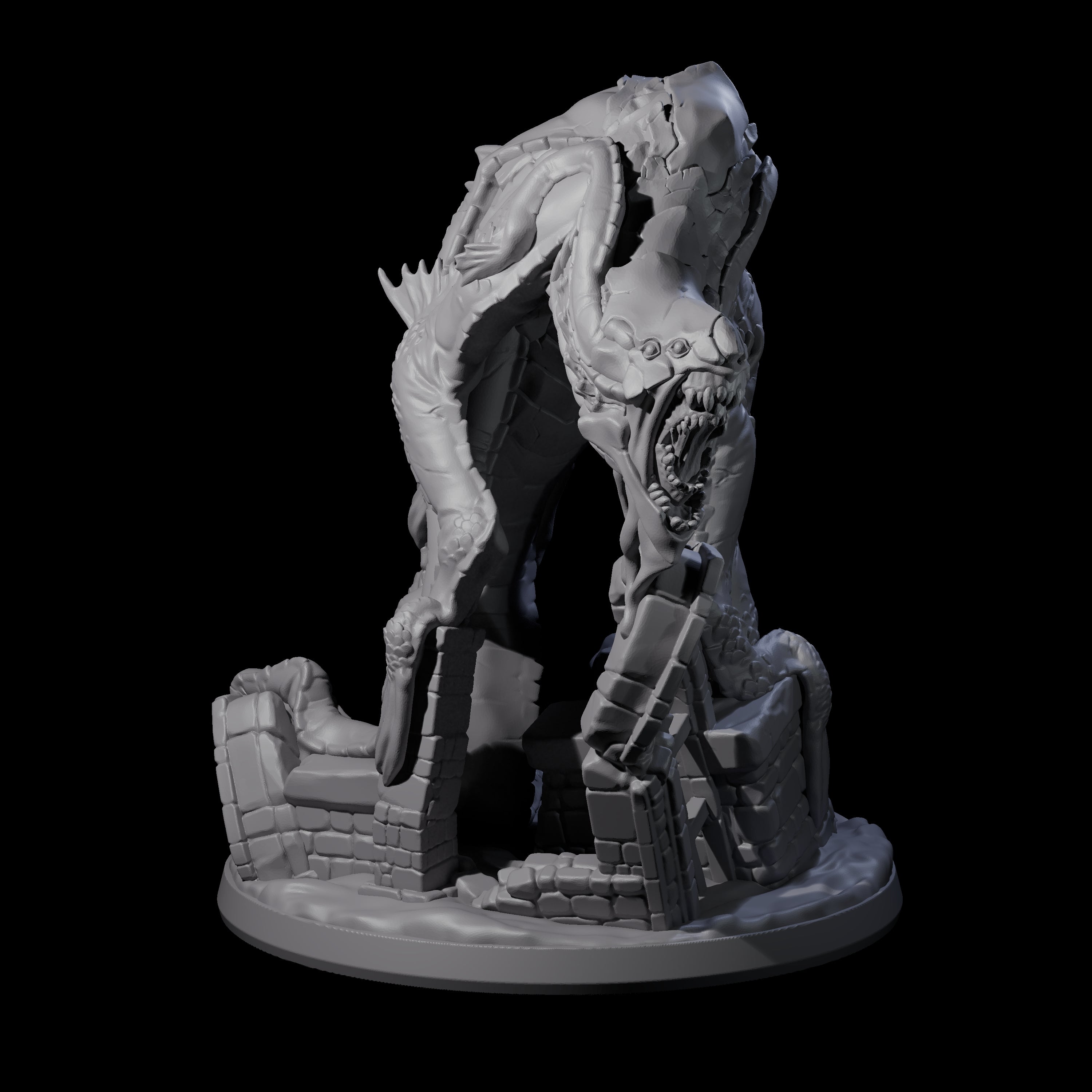 Slinking Aboleth Miniature for Dungeons and Dragons, Pathfinder or other TTRPGs