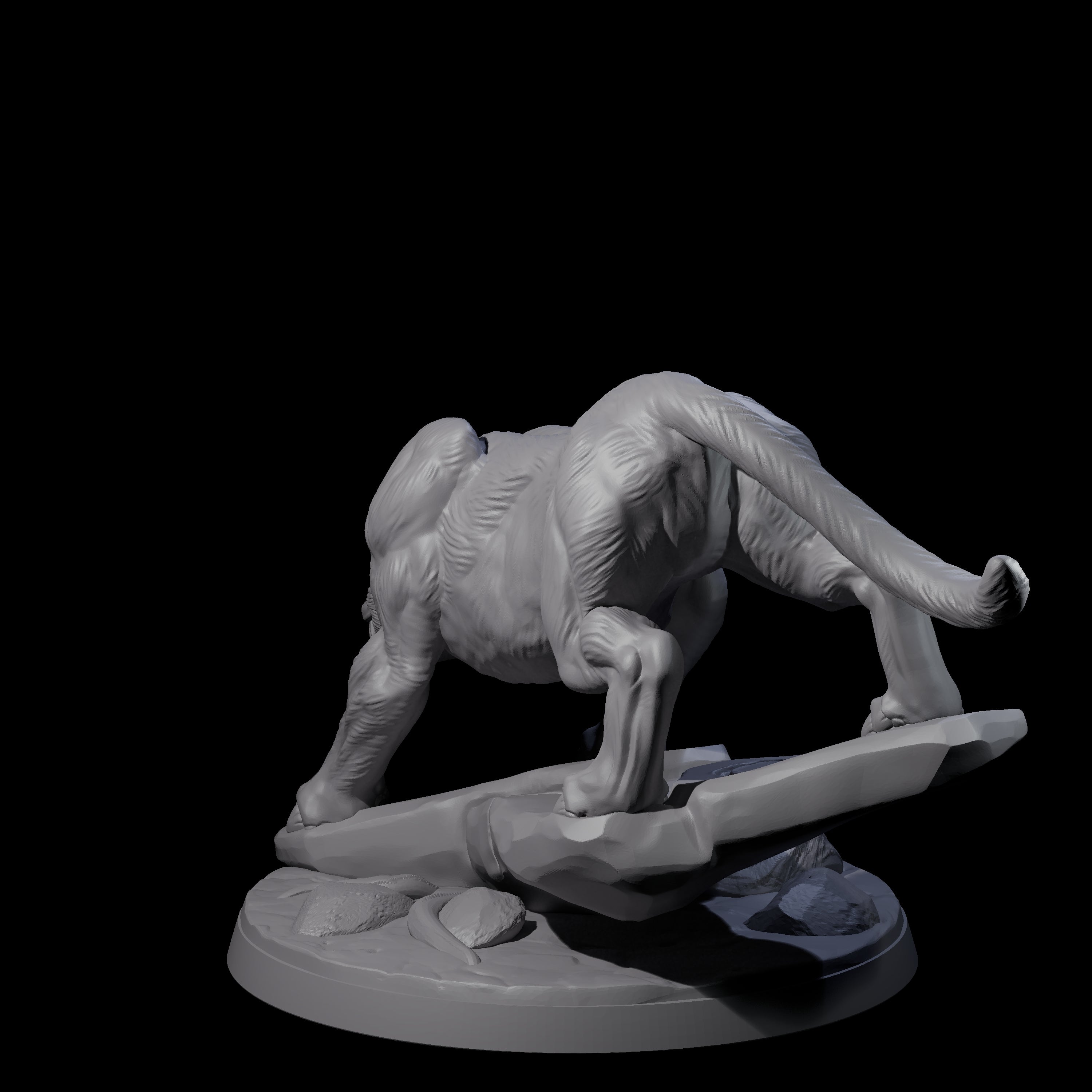 Slinking Panther A Miniature for Dungeons and Dragons, Pathfinder or other TTRPGs