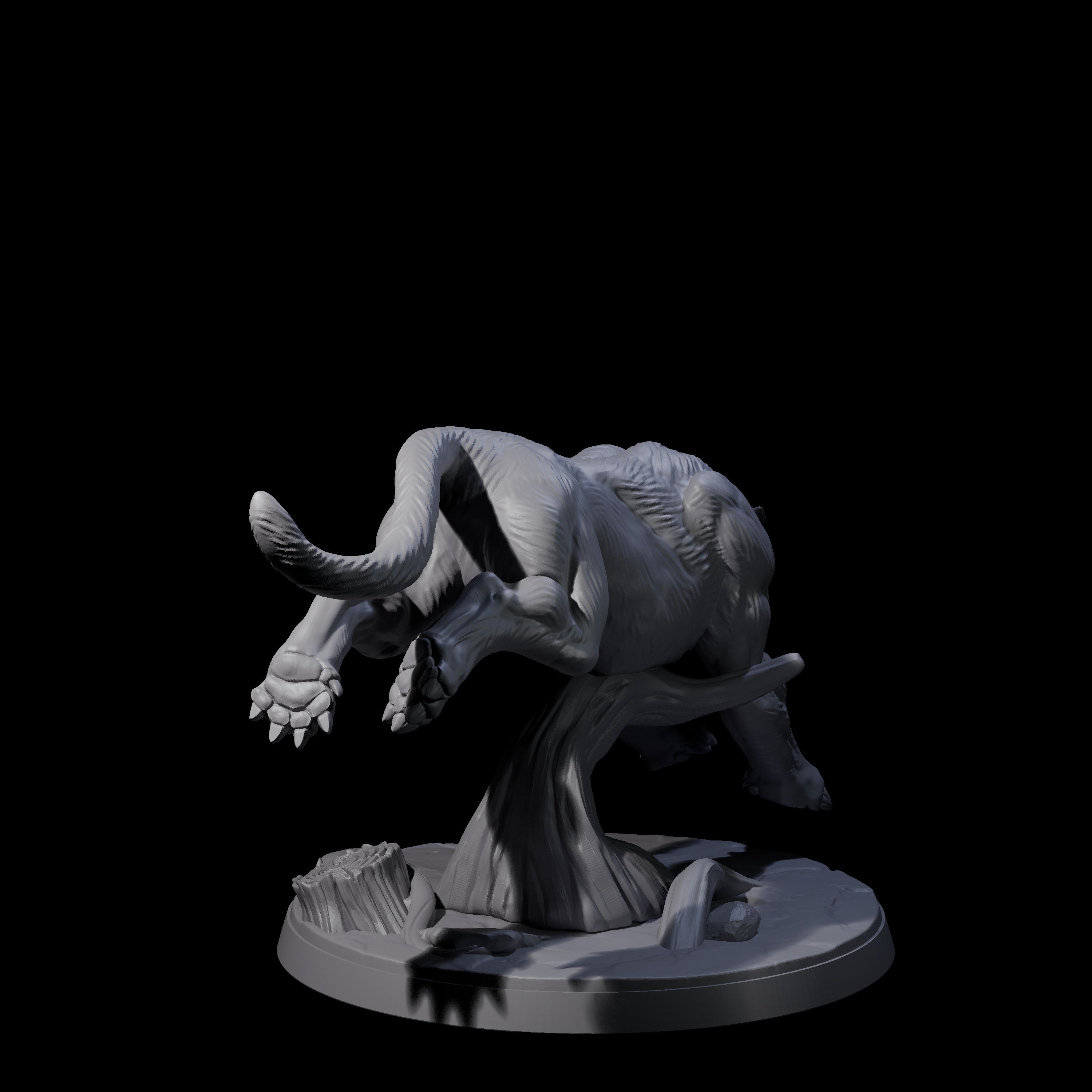 Slinking Panther B Miniature for Dungeons and Dragons, Pathfinder or other TTRPGs