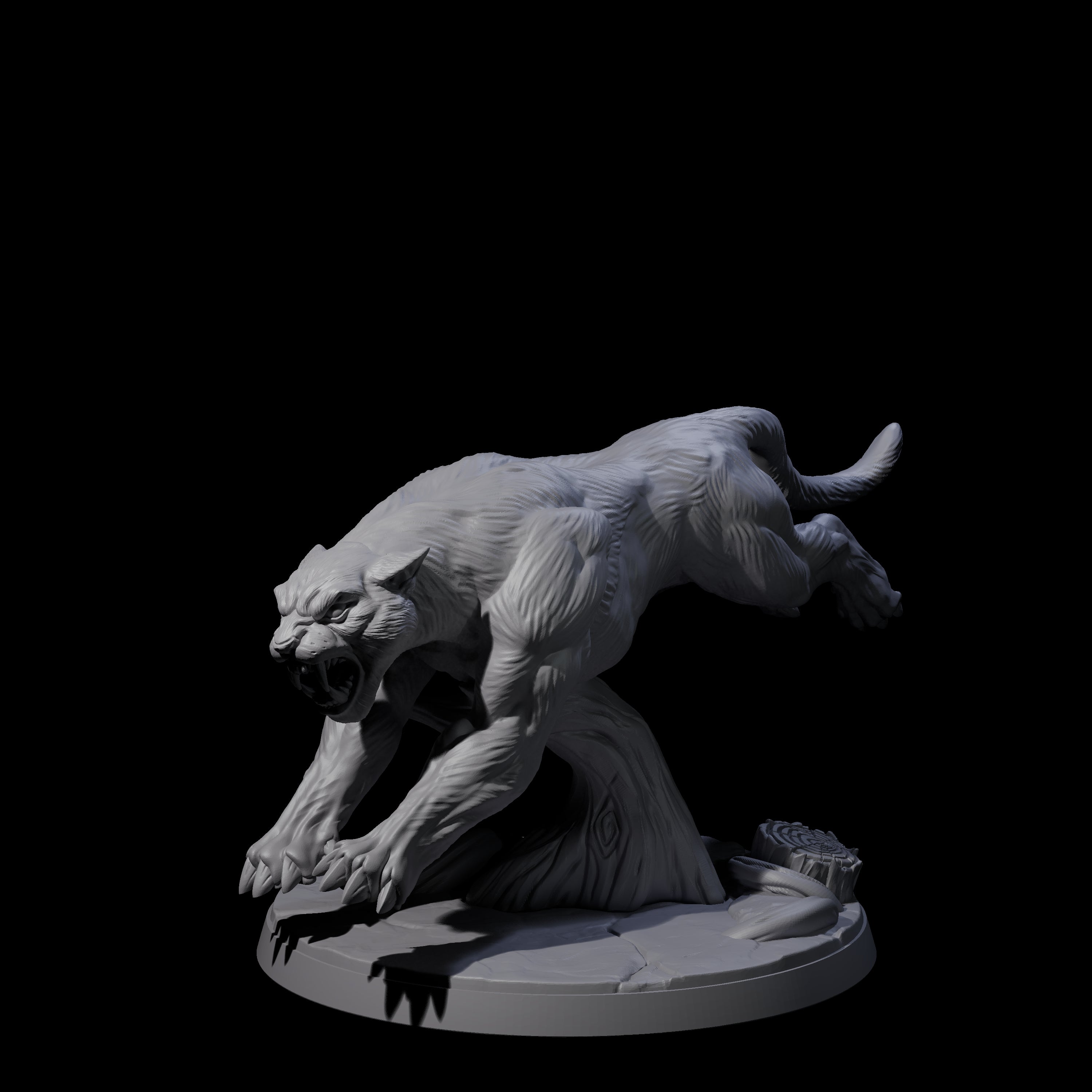 Slinking Panther B Miniature for Dungeons and Dragons, Pathfinder or other TTRPGs