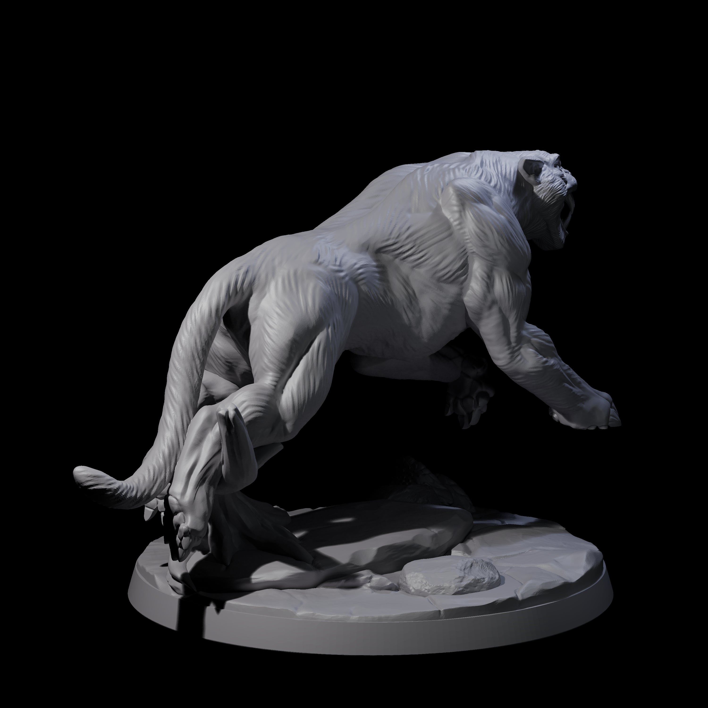 Slinking Panther C Miniature for Dungeons and Dragons, Pathfinder or other TTRPGs
