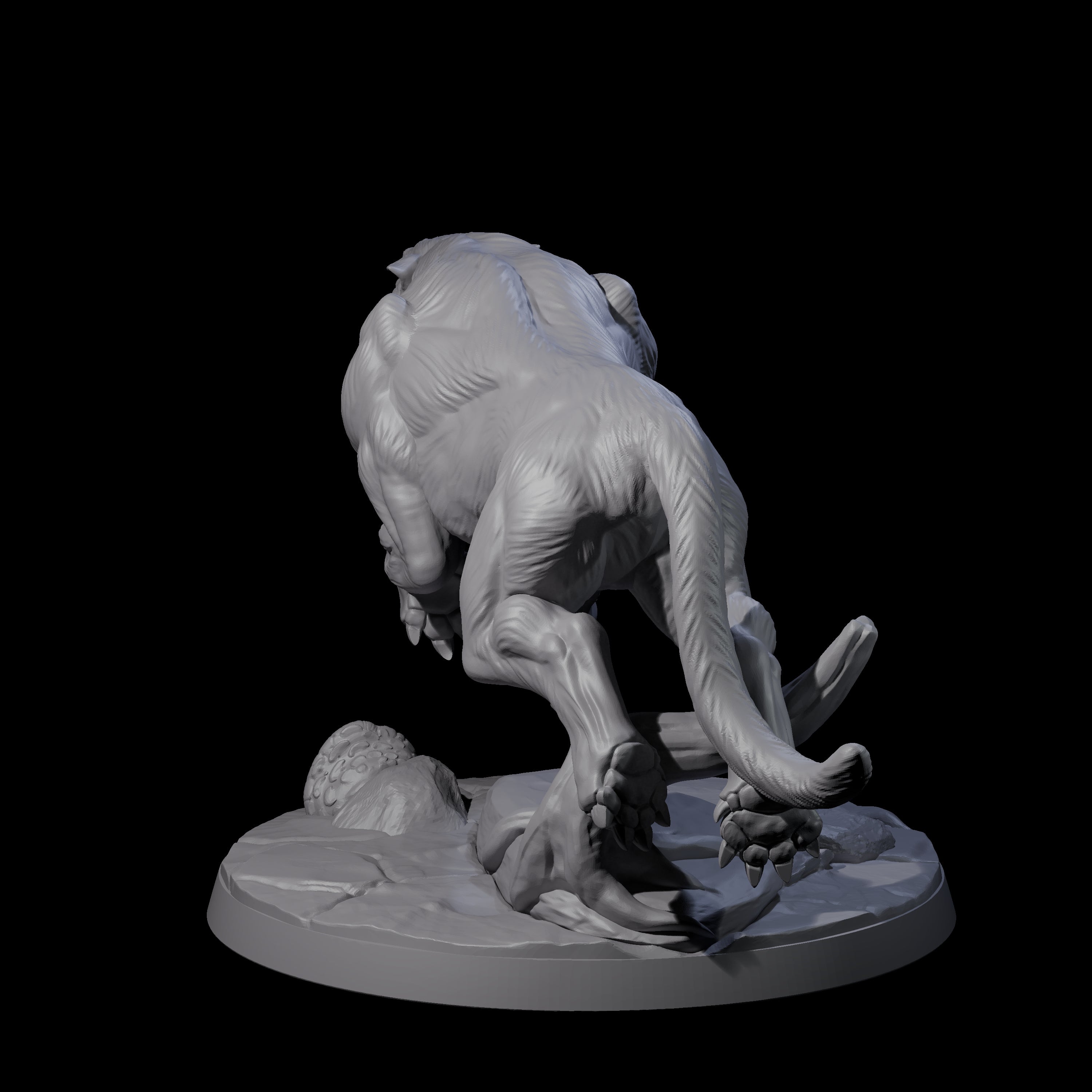 Slinking Panther C Miniature for Dungeons and Dragons, Pathfinder or other TTRPGs