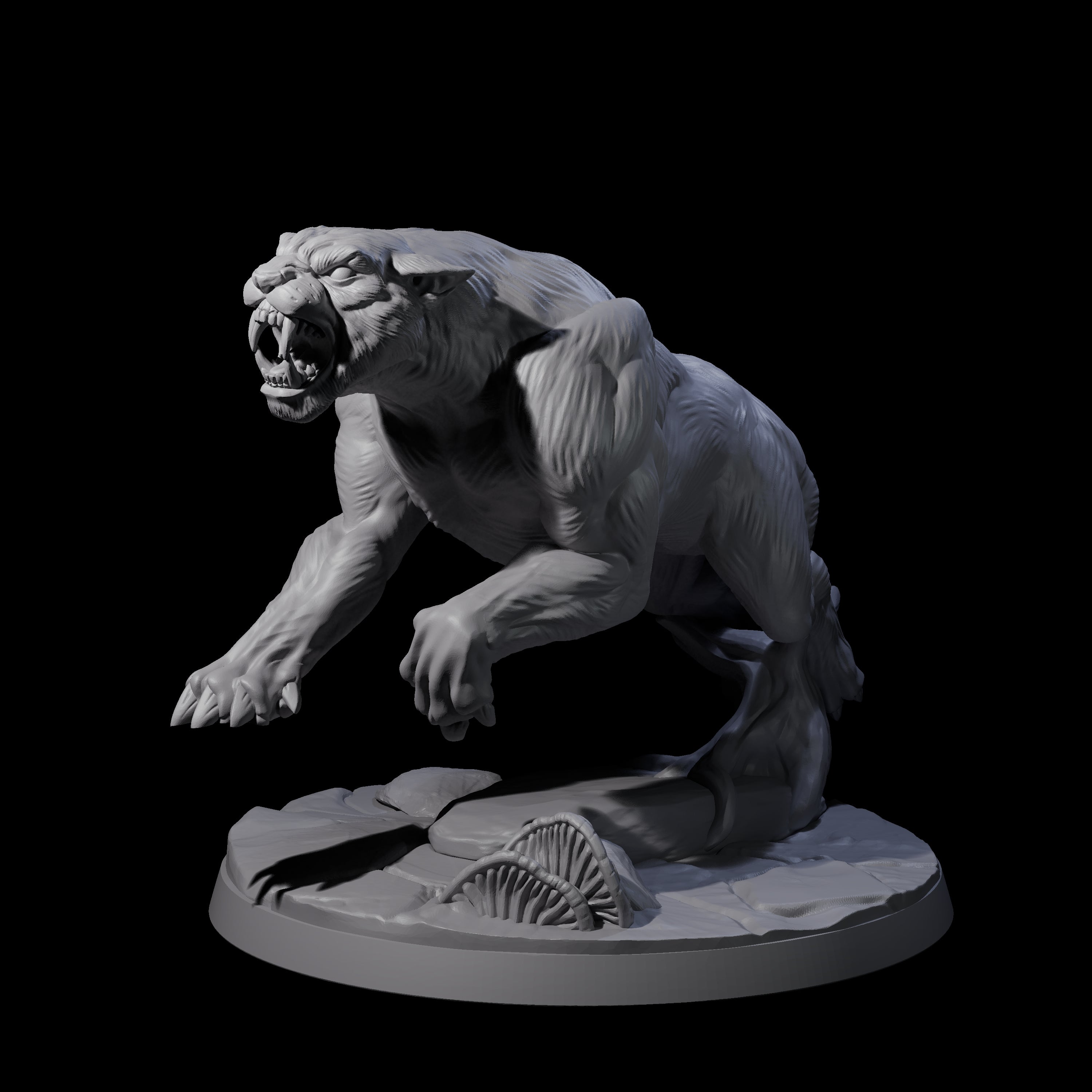 Slinking Panther C Miniature for Dungeons and Dragons, Pathfinder or other TTRPGs