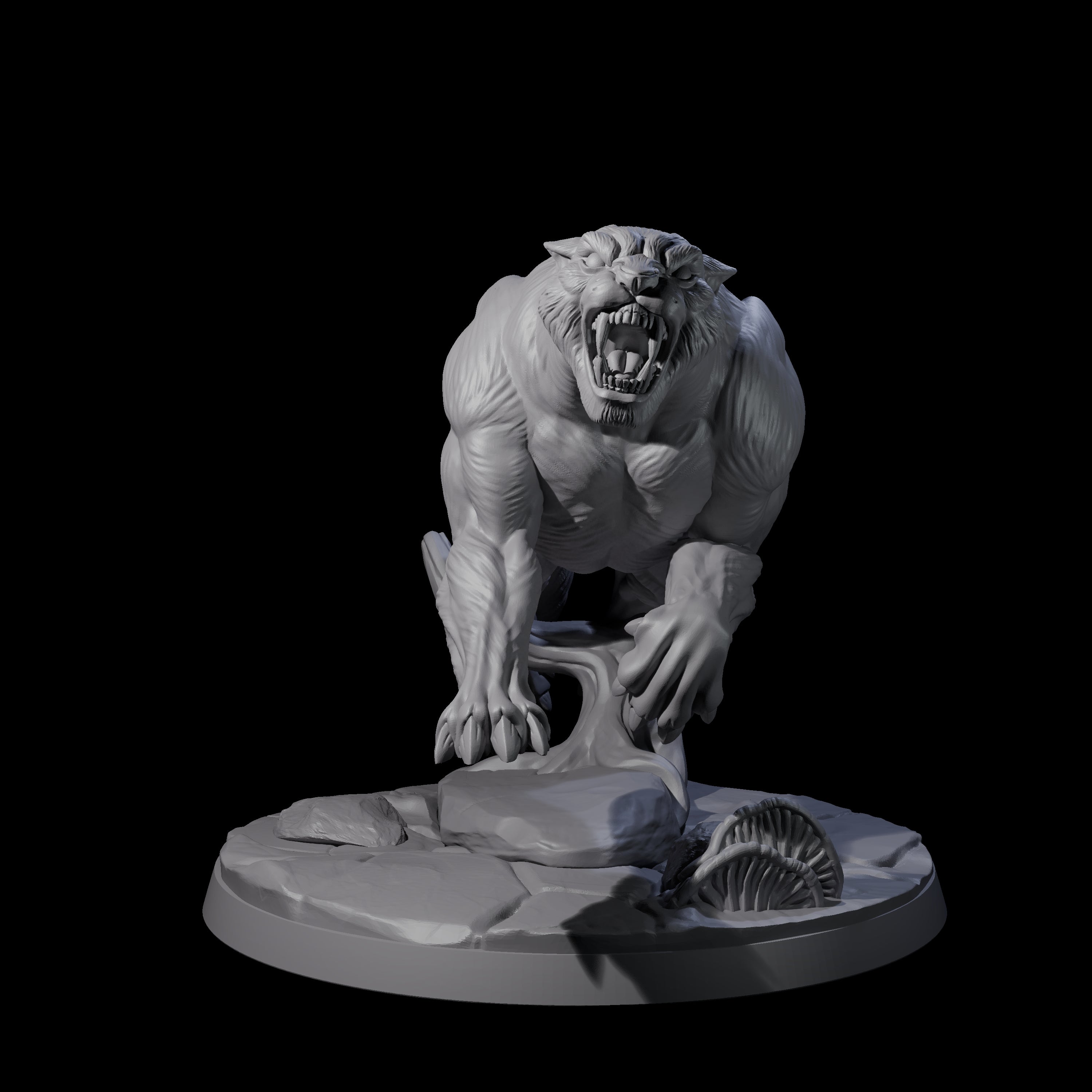 Slinking Panther C Miniature for Dungeons and Dragons, Pathfinder or other TTRPGs