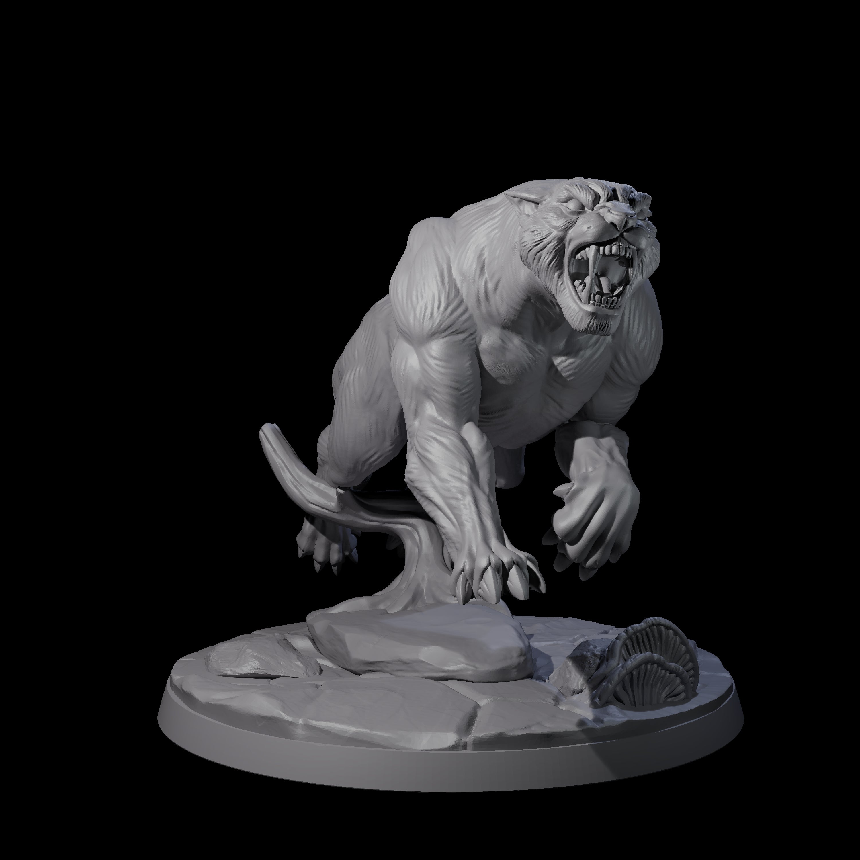 Slinking Panther C Miniature for Dungeons and Dragons, Pathfinder or other TTRPGs
