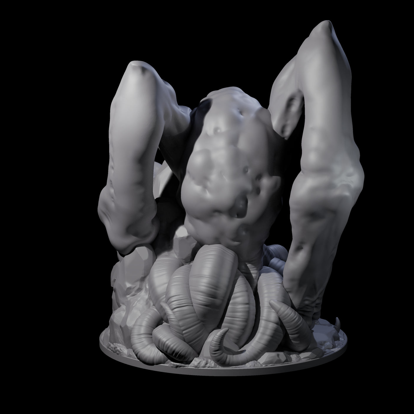 Slithering Cthulhu Aberration Miniature for Dungeons and Dragons, Pathfinder or other TTRPGs