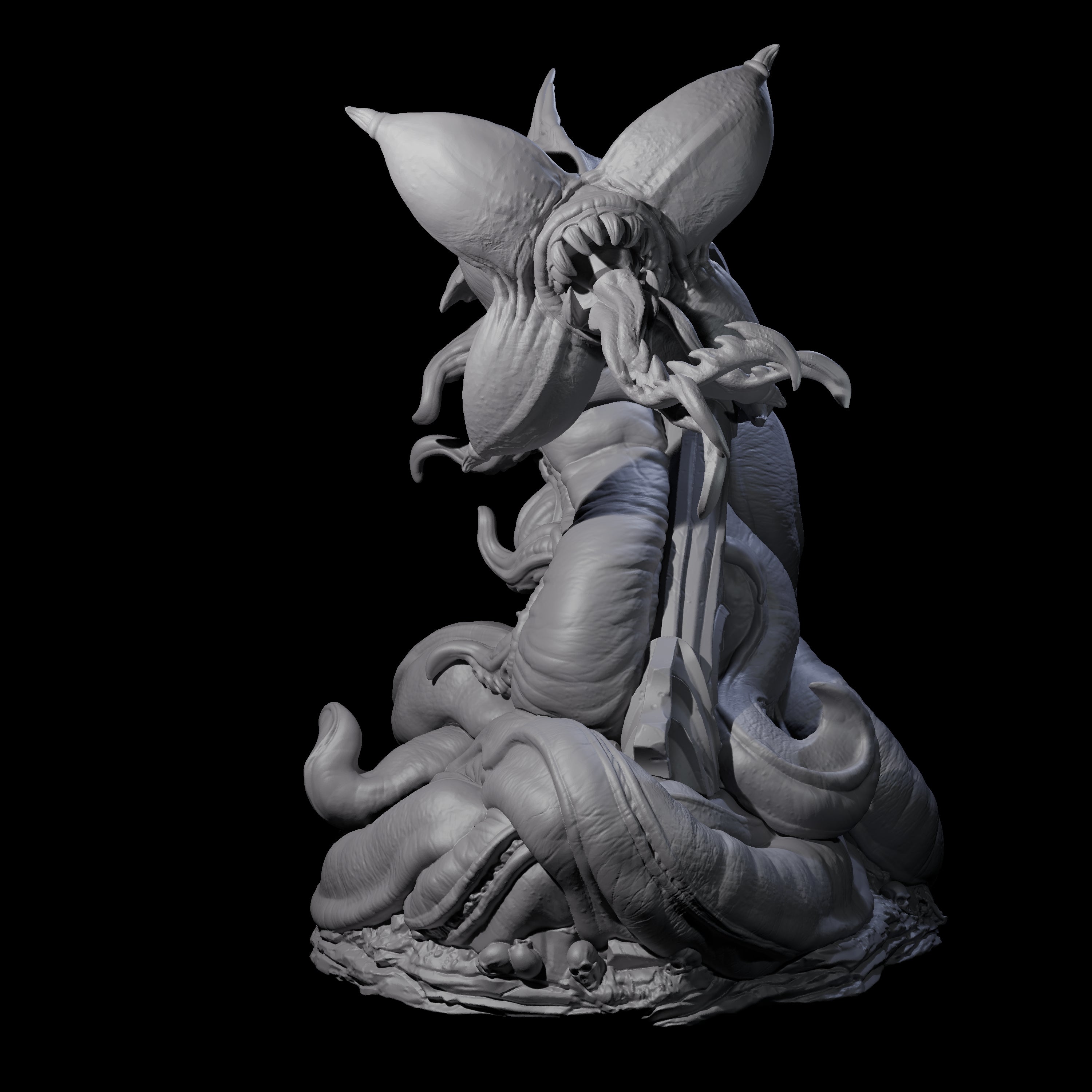 Slithering Devourer Miniature for Dungeons and Dragons, Pathfinder or other TTRPGs