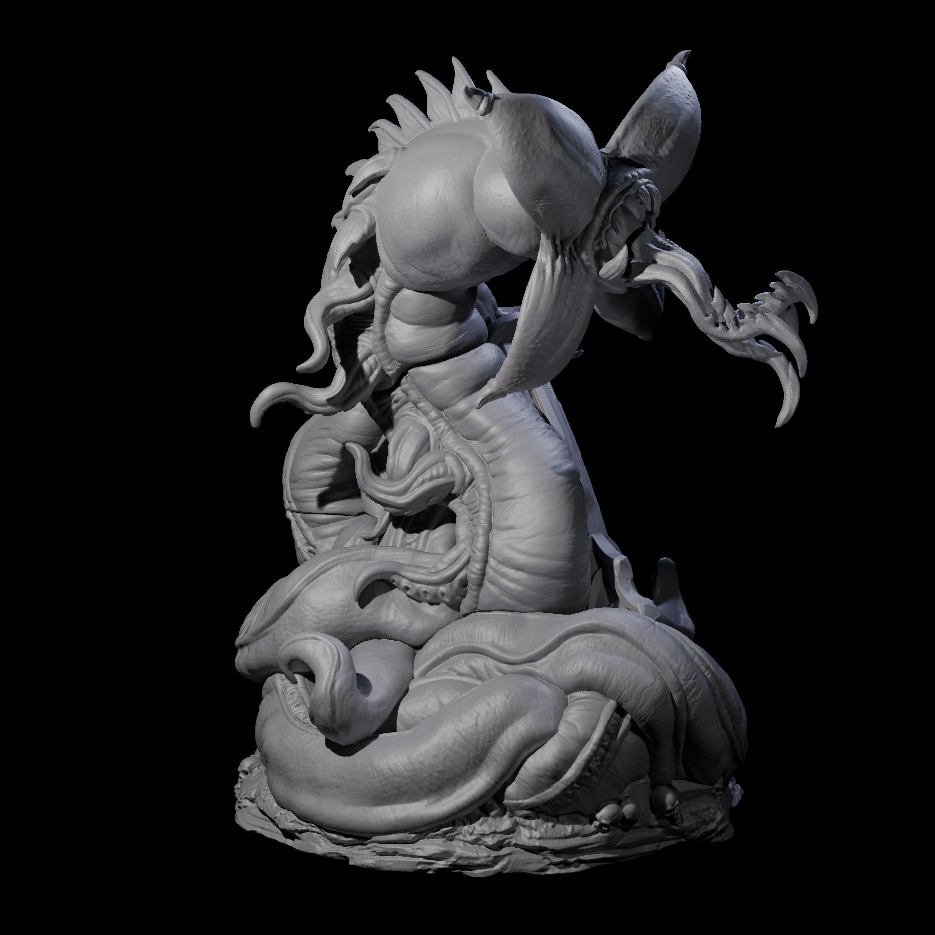 Slithering Devourer Miniature for Dungeons and Dragons, Pathfinder or other TTRPGs