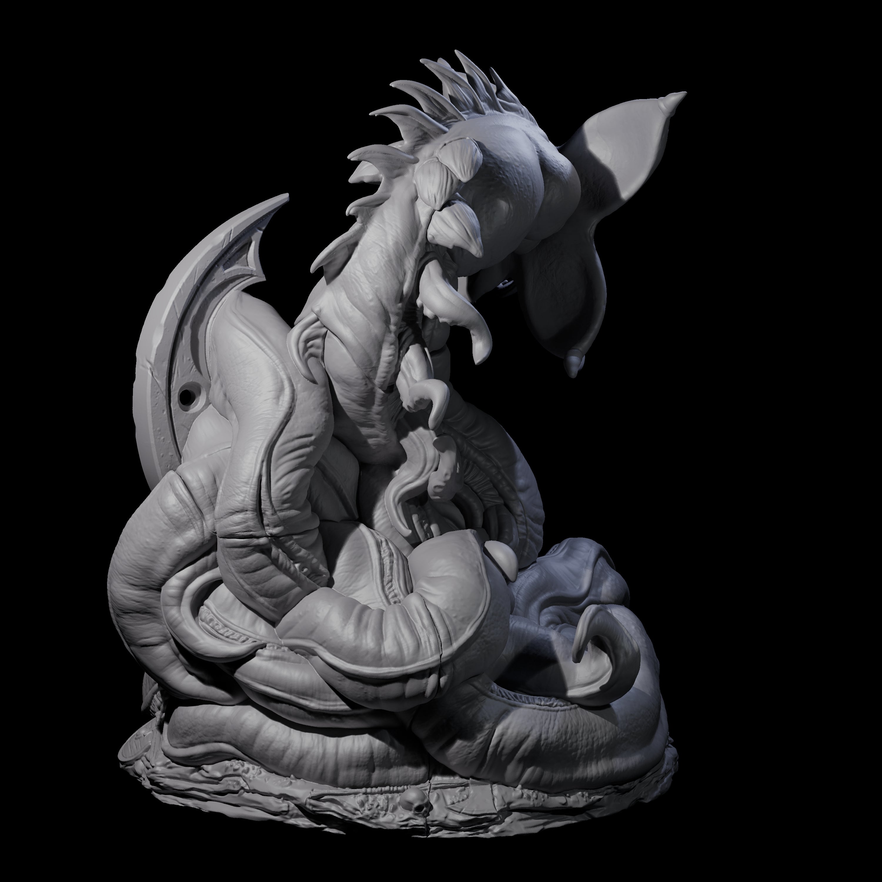Slithering Devourer Miniature for Dungeons and Dragons, Pathfinder or other TTRPGs