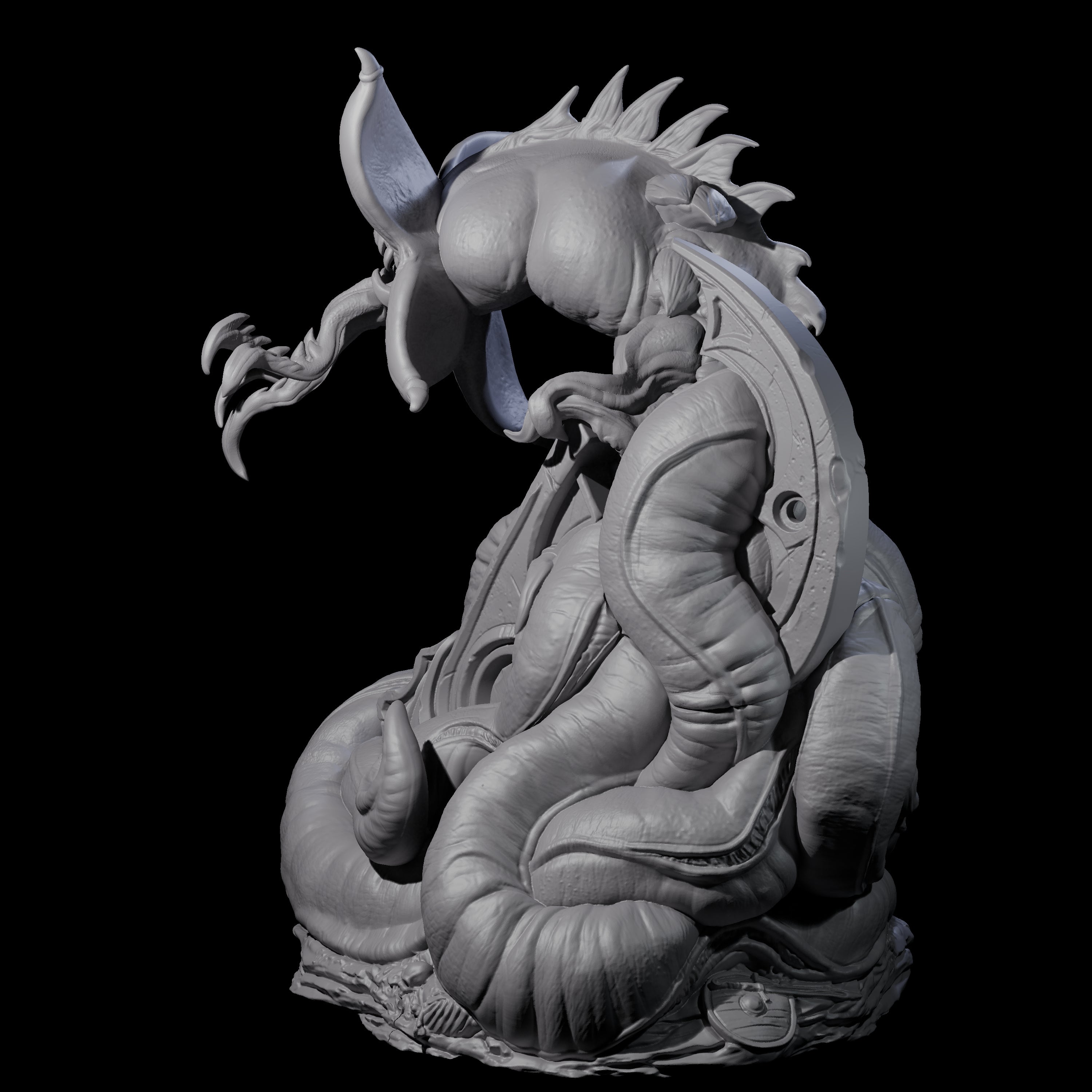 Slithering Devourer Miniature for Dungeons and Dragons, Pathfinder or other TTRPGs